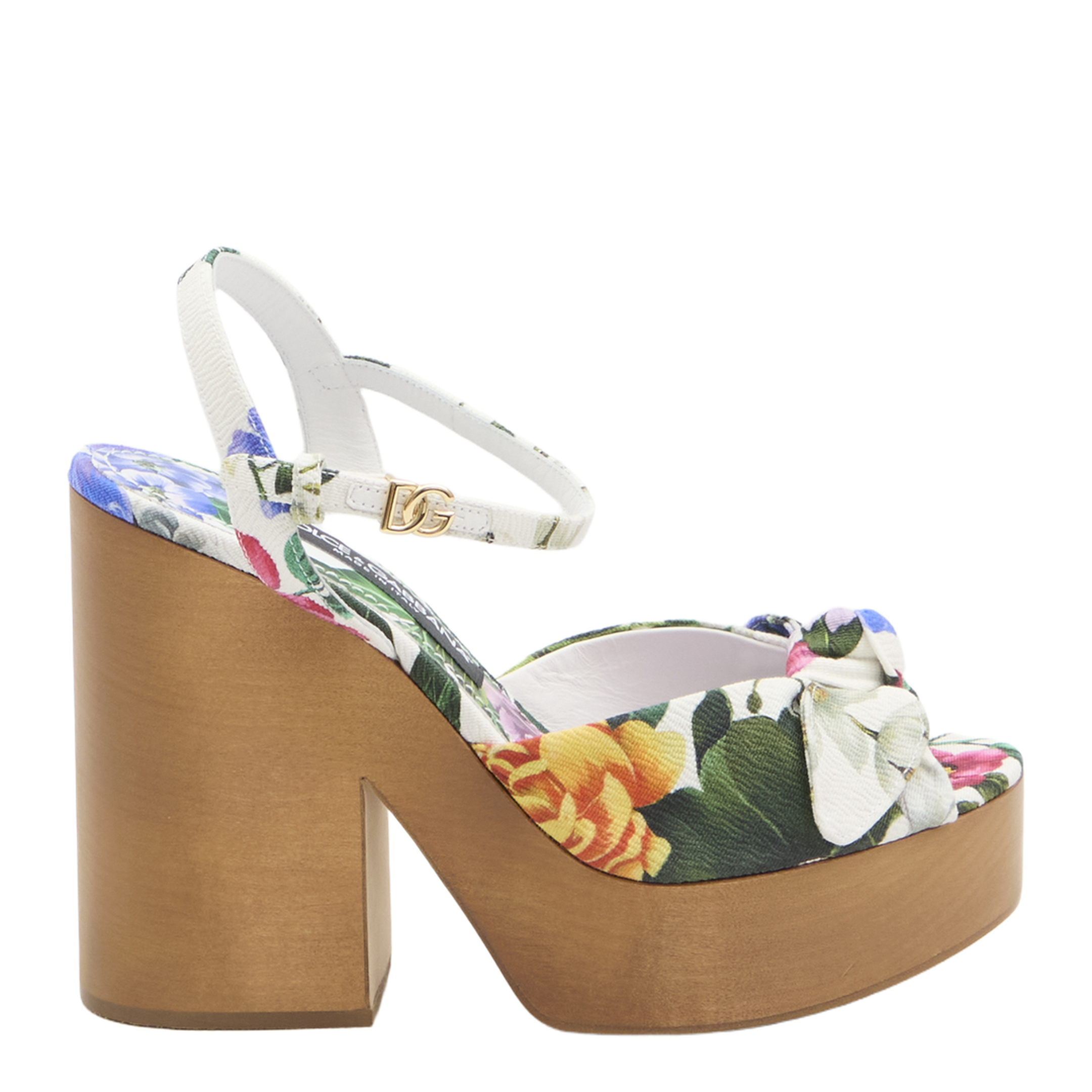 Floral Platform Sandals - Image 1