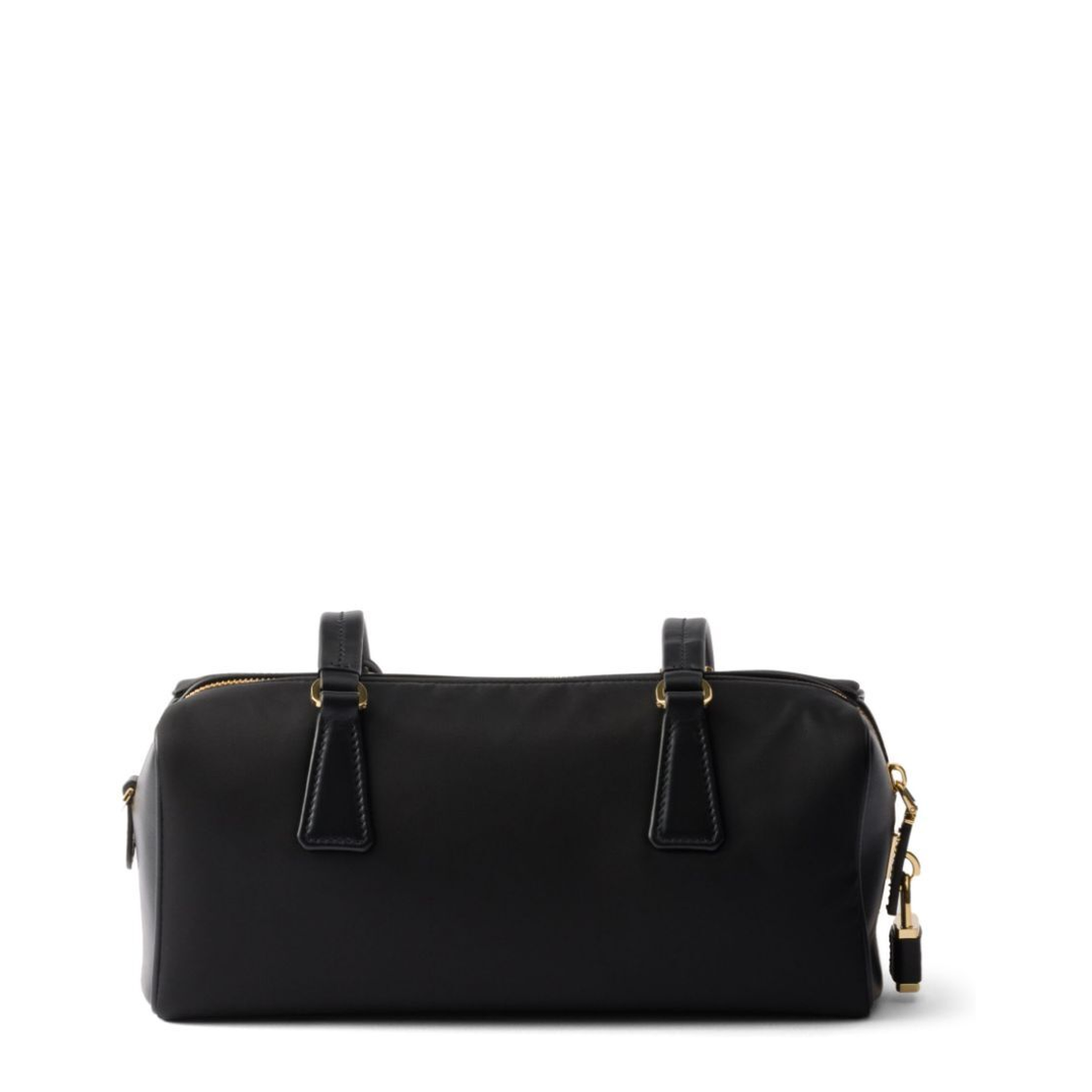 Medium Re-Nylon and Leather Tote - Black - Image 2