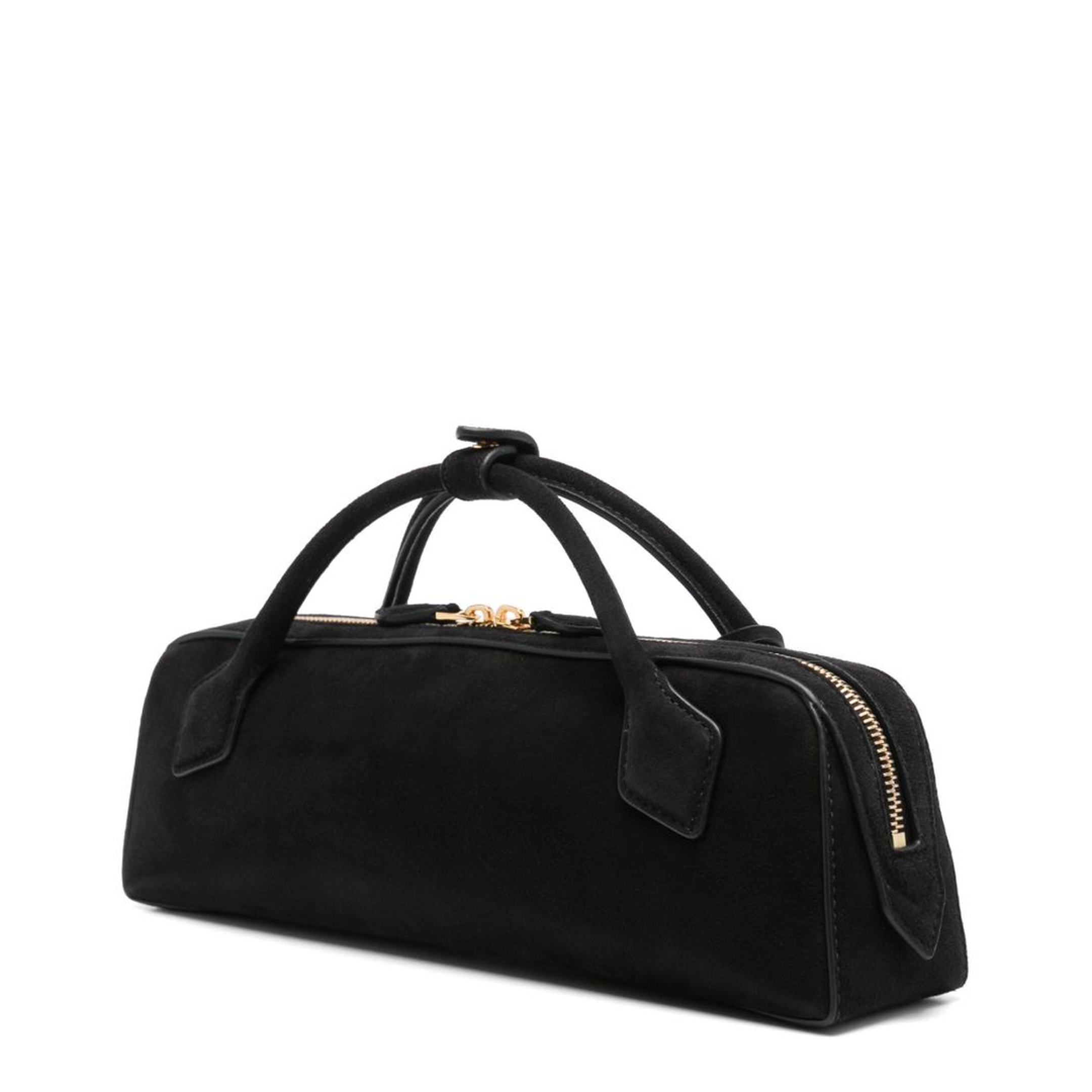 Le Teckel One Size Suede Leather Clutch - Noir - Image 3