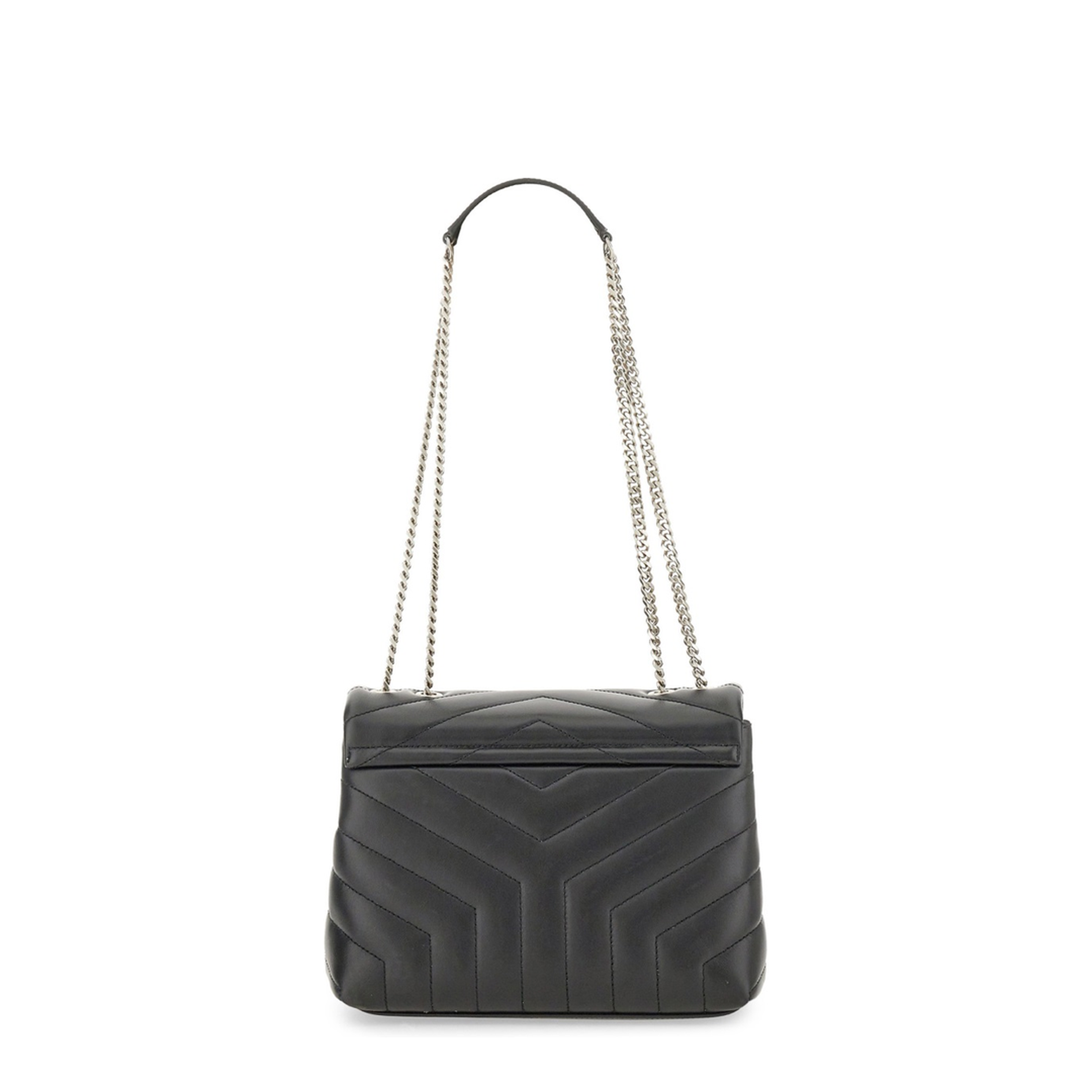 Loulou Small Leather Shoulder Bags - Black - Image 4