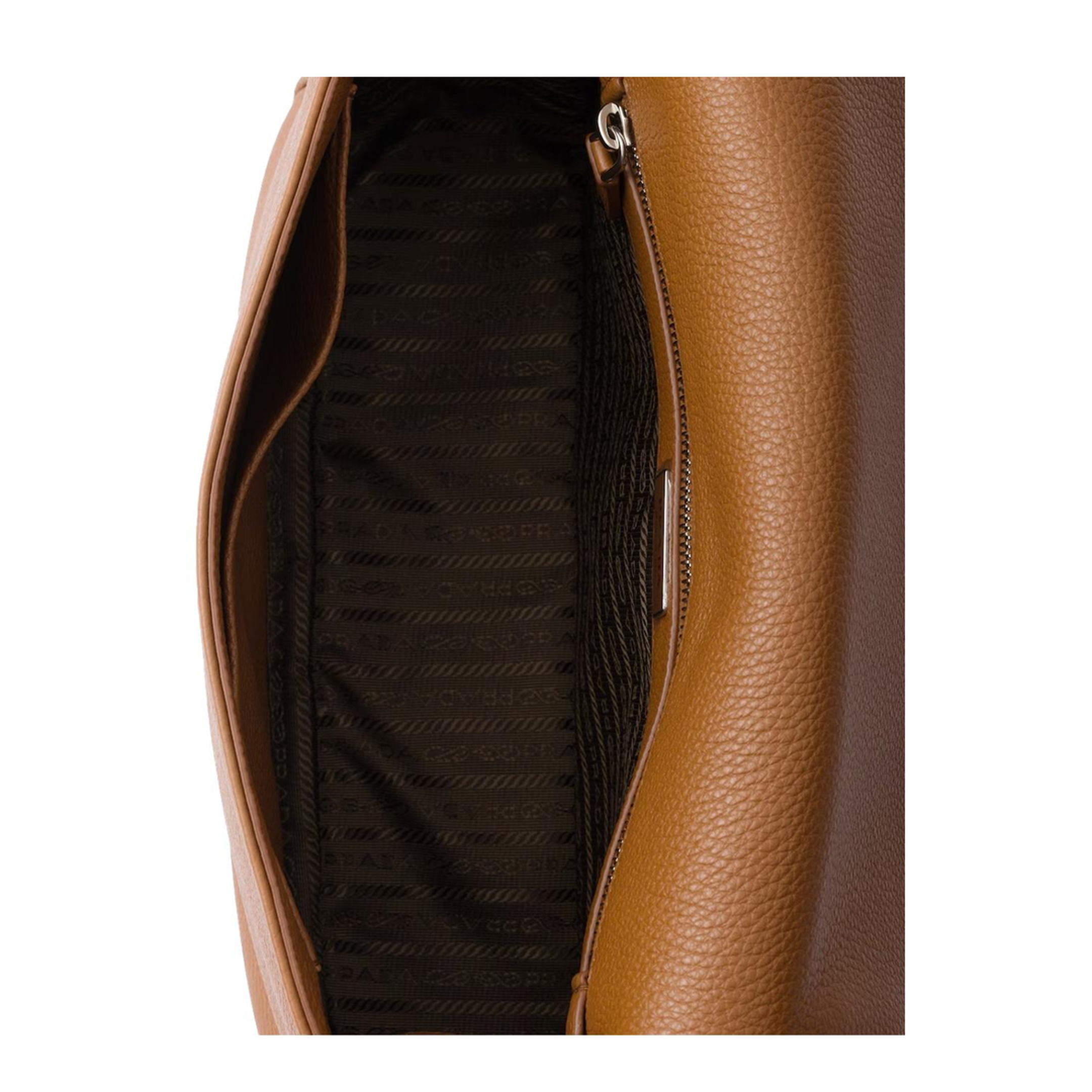 Caramel Leather Crossbody Bag - Image 4