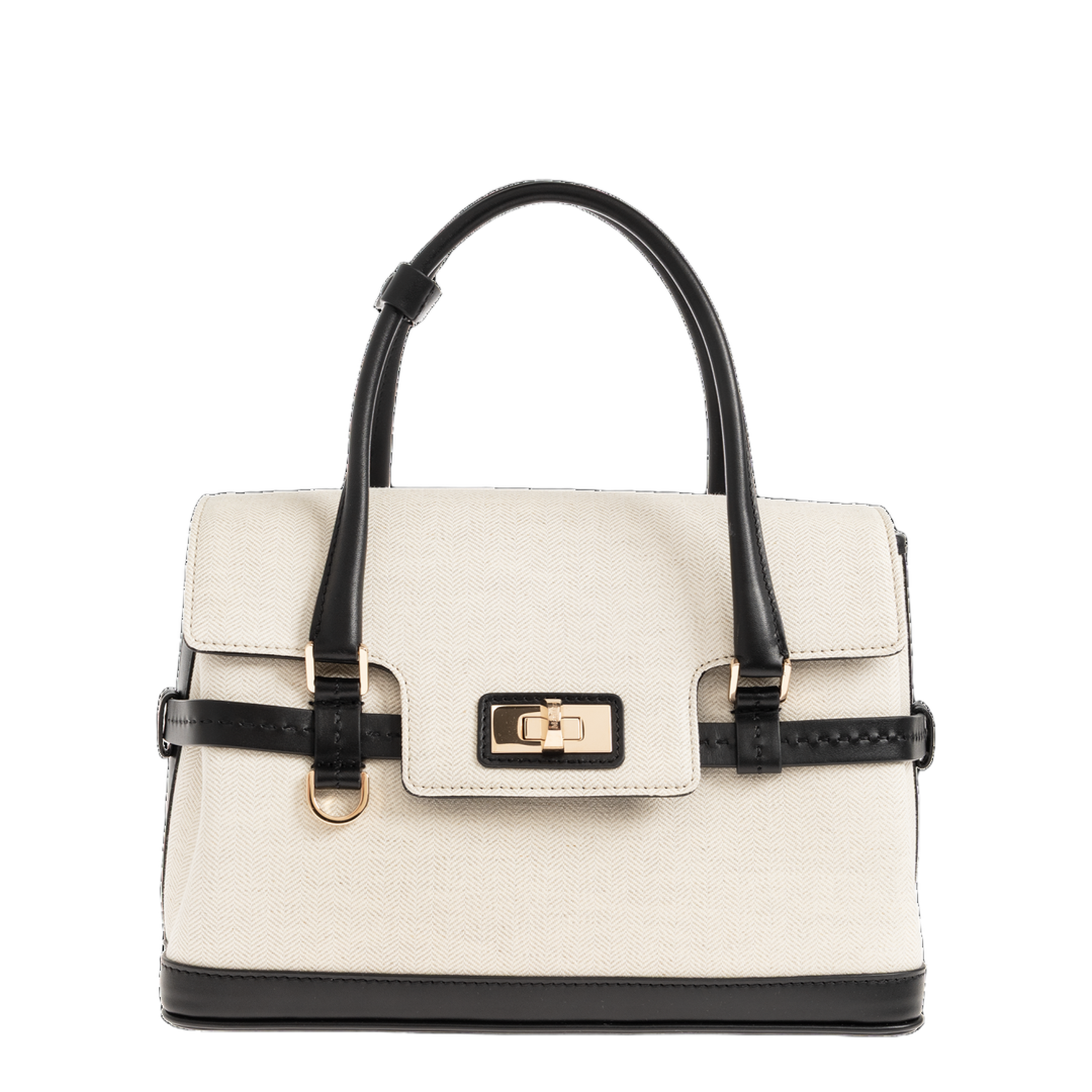 Margaux25 Calf Leather Top-Handle Bag - Mud - Image 1