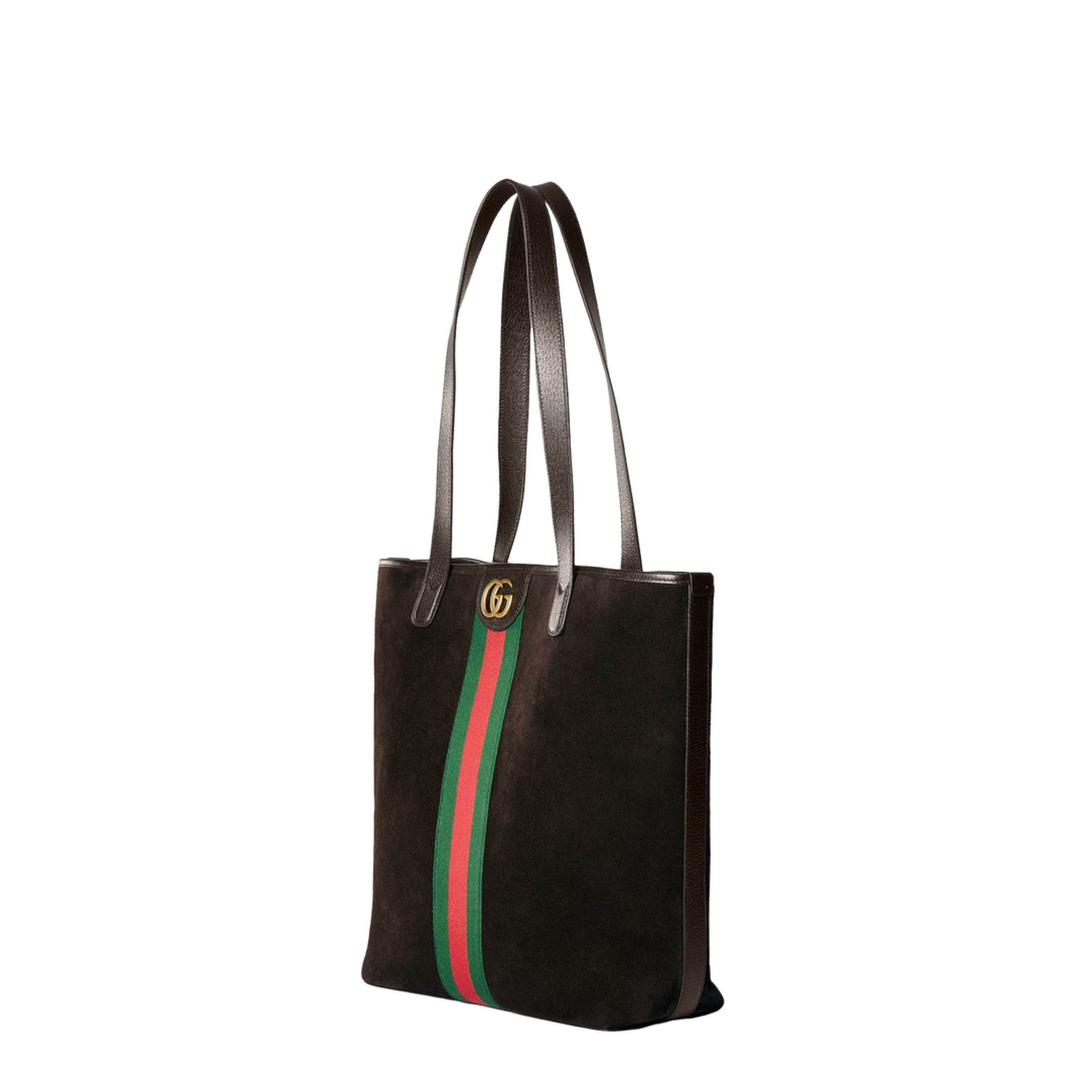 Ophidia Medium Soft Suede Tote - Dark Brown - Image 2