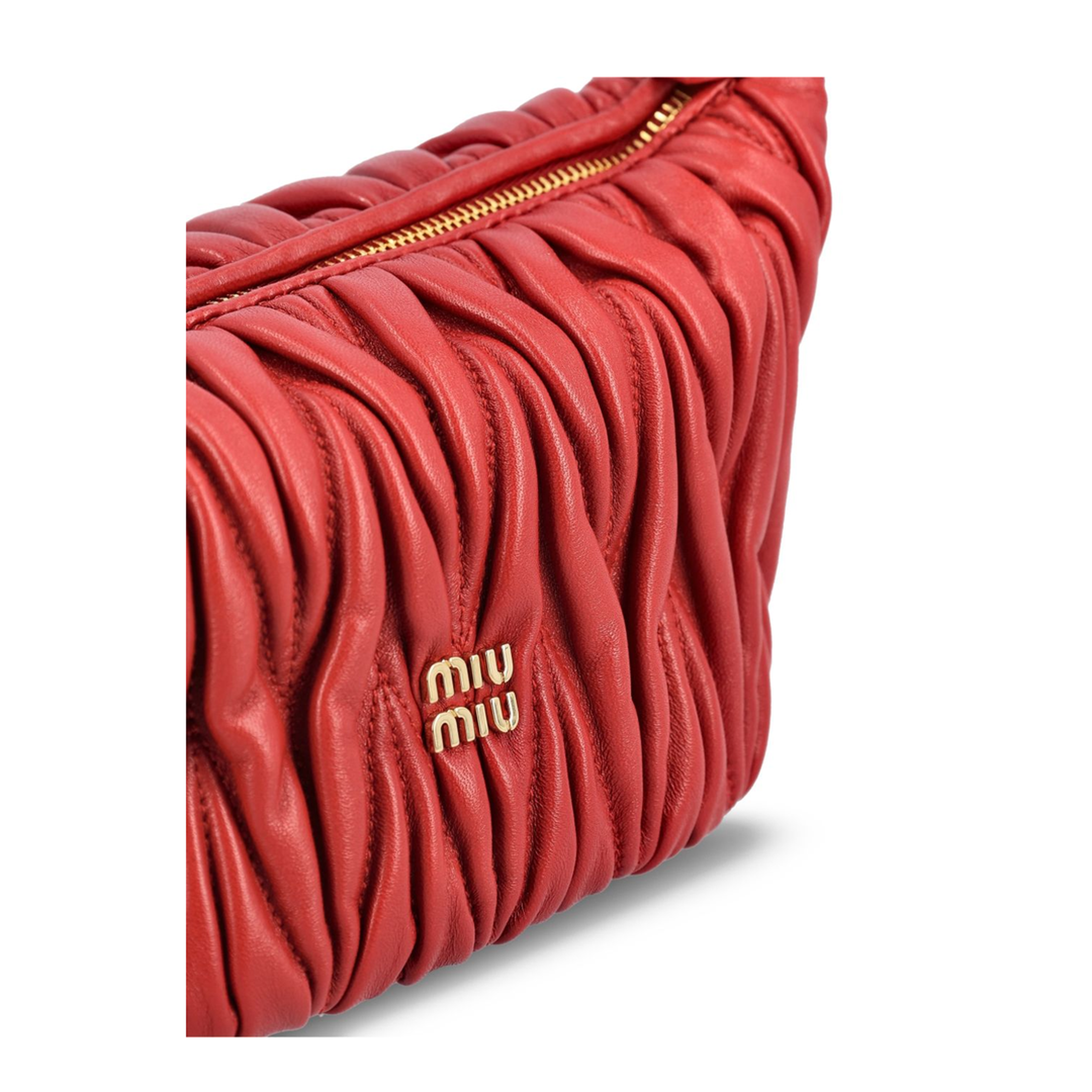Matelassé Nappa Leather Pouch In Briar - Image 4