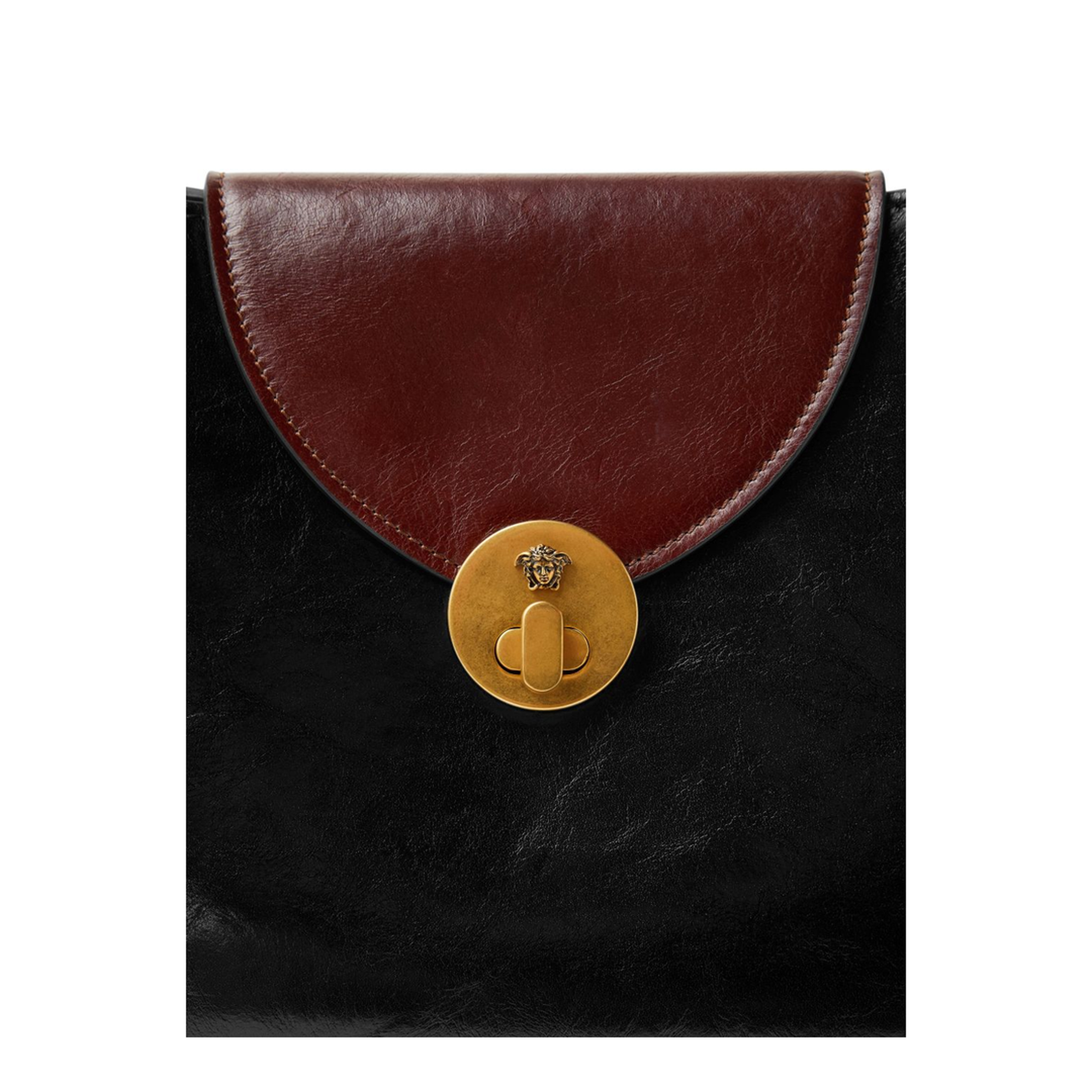 Vivian Medium Calf Leather Shoulder Bag - Aj Black Rosewood - Image 3