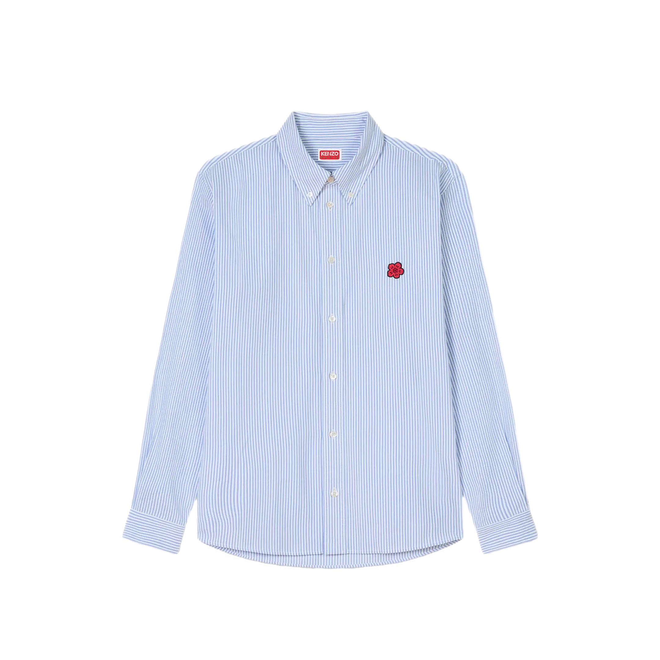 Boke Flower Embroidered Casual Shirt in Seersucker Cotton - Image 1