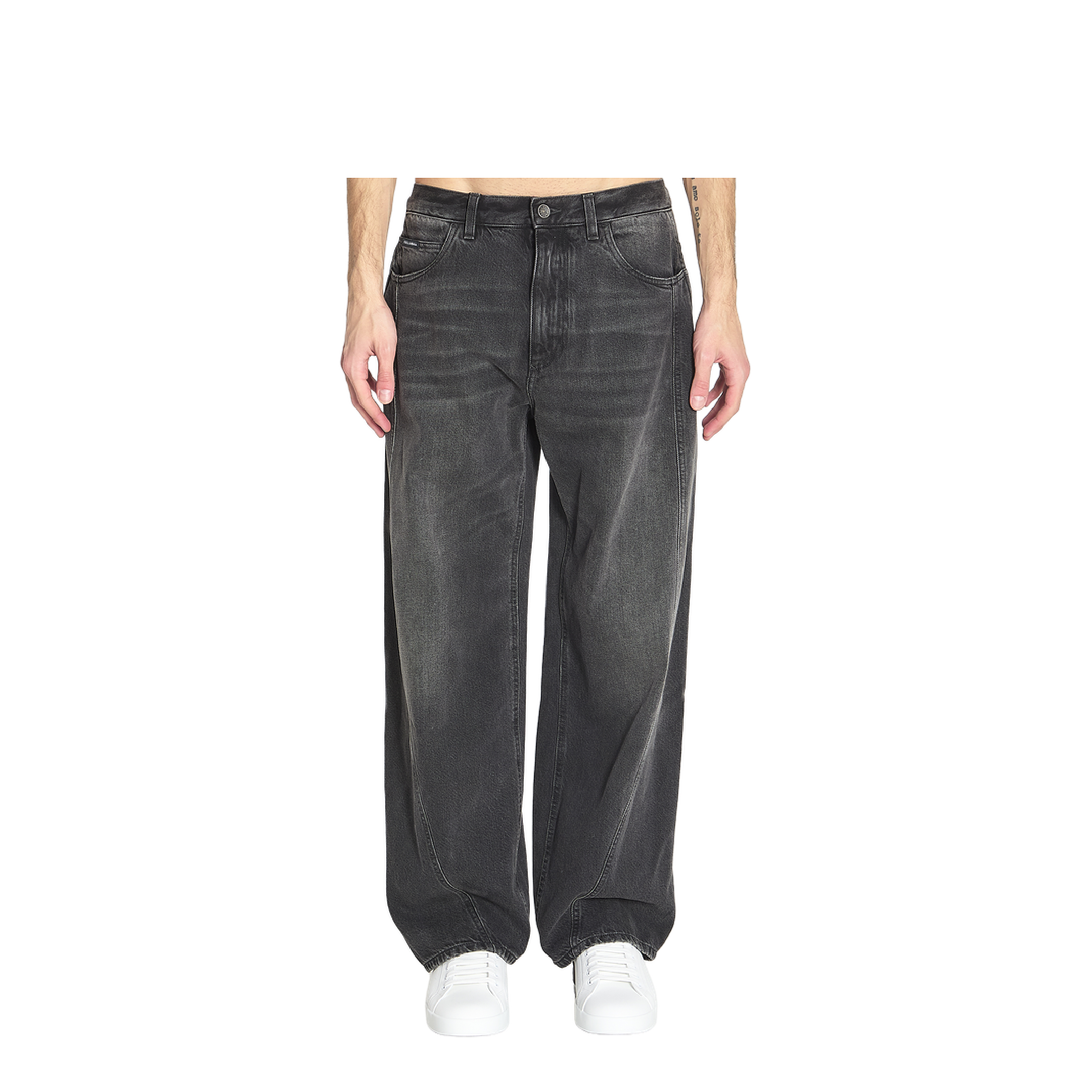 Faded Denim Jeans - Image 1