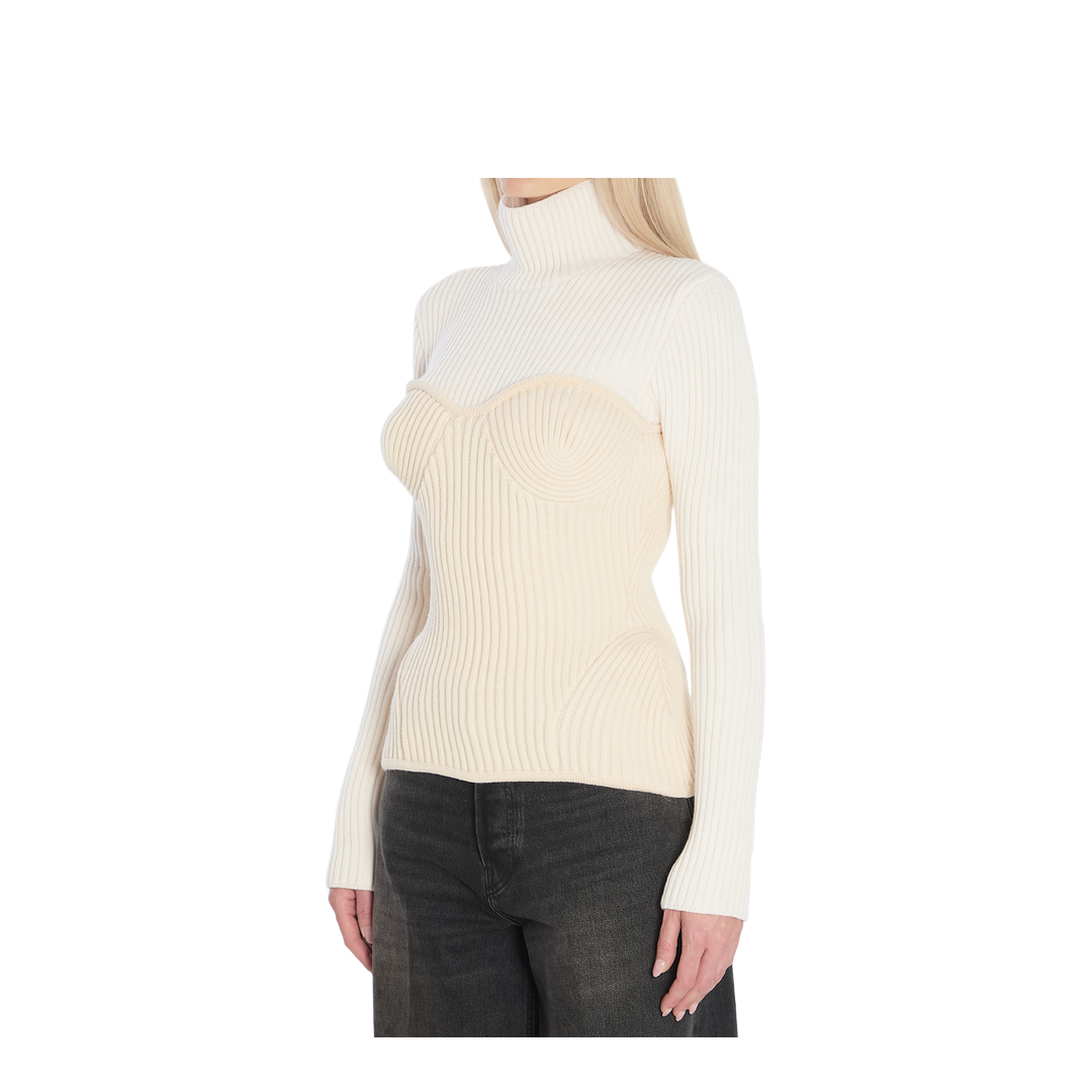 Ribbed Knit Pullover - Image 2