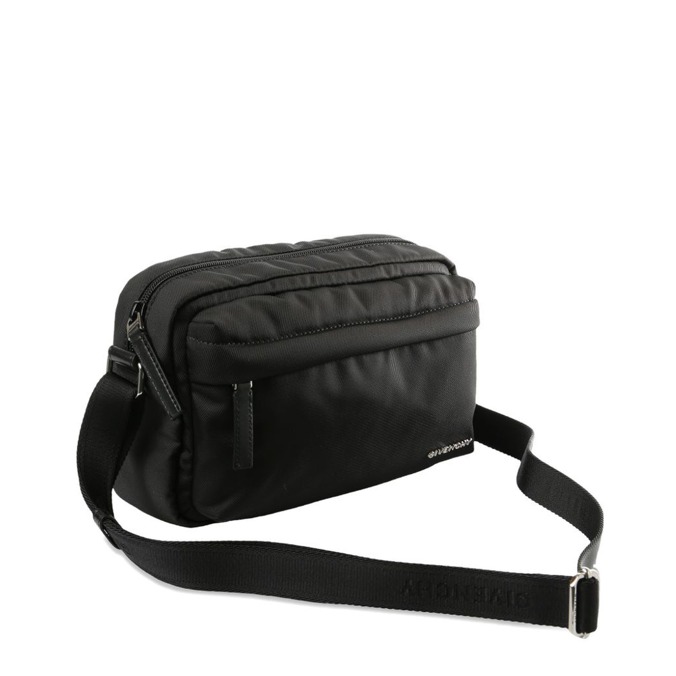 Essential U Nylon Crossbody Bag - Black - Image 3