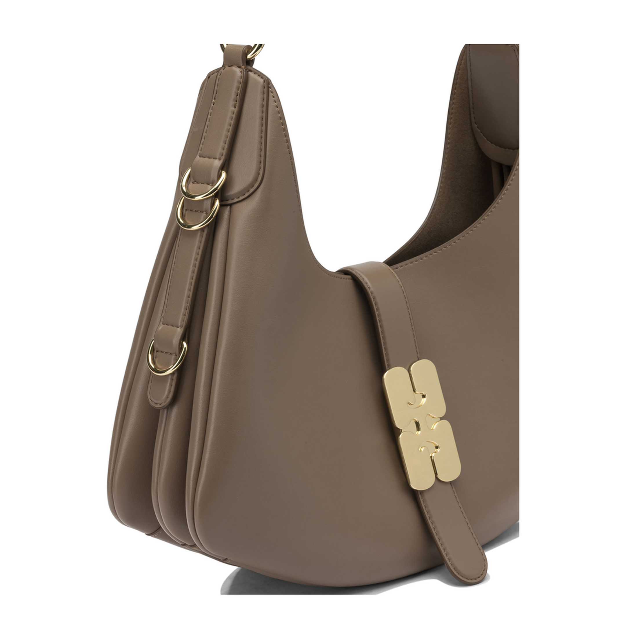 Kat Medium Leather Shoulder Bag - Chicory Coffee - Image 4