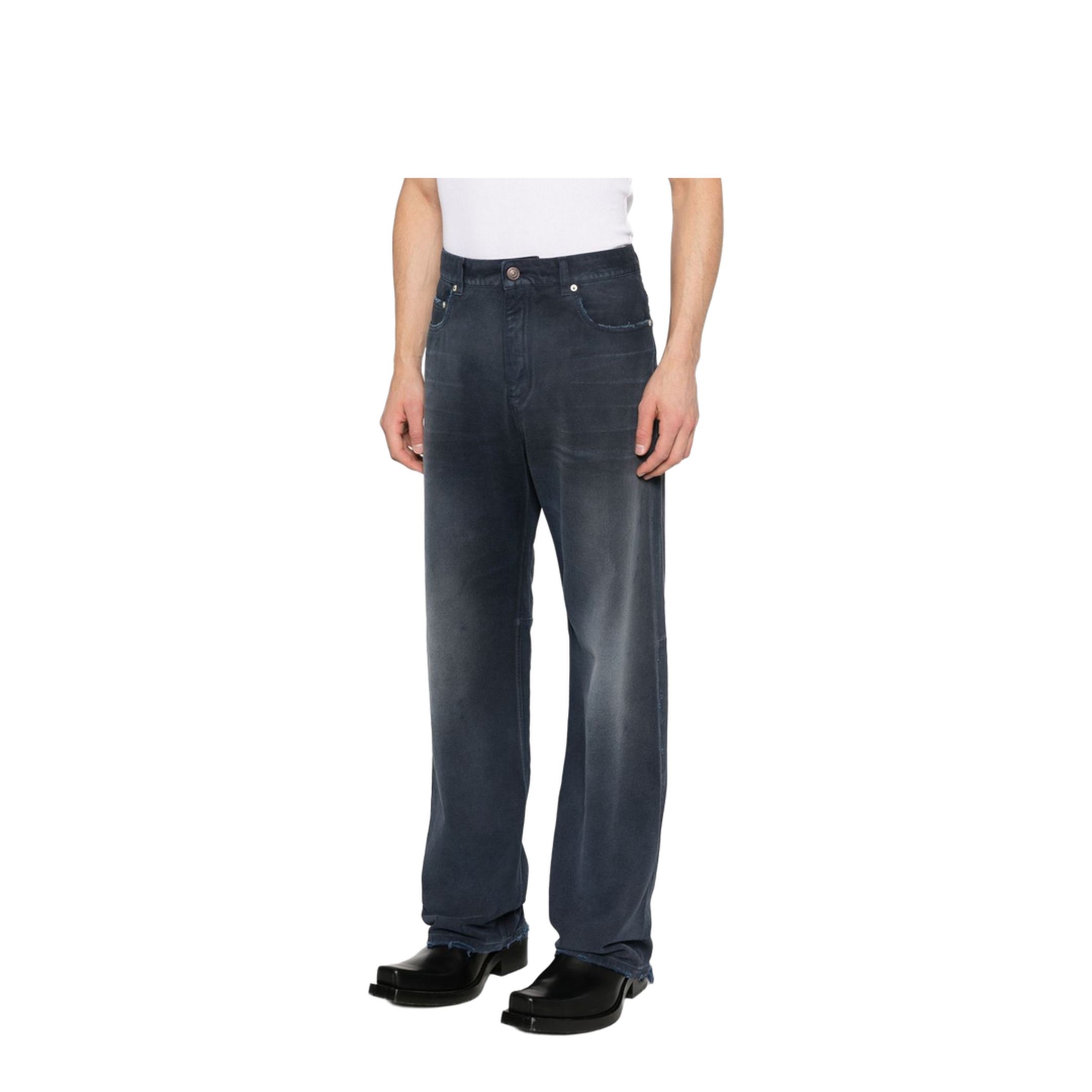 Regular Faded Jeans - Image 5