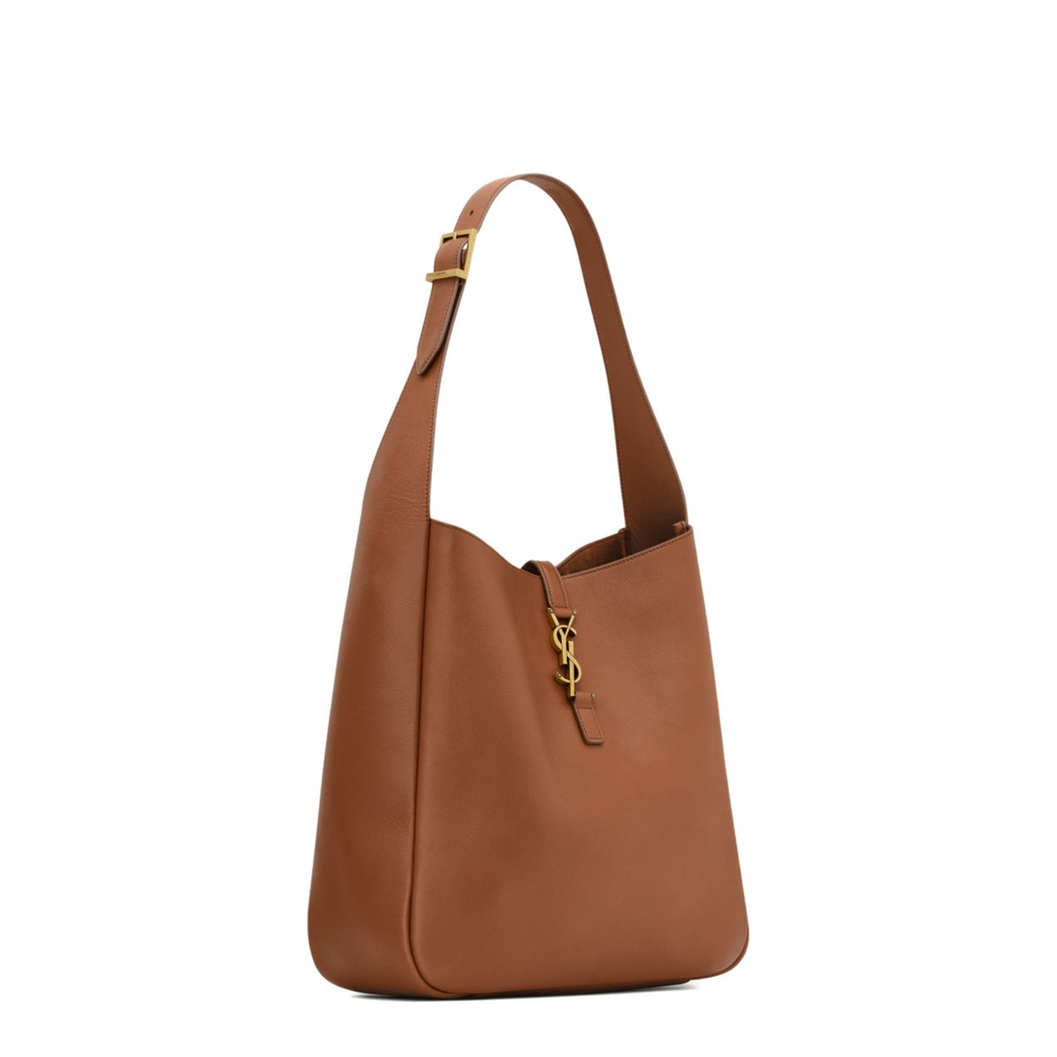 Le 5 à 7 Large Grained Calfskin Shoulder Bag - Fox - Image 3