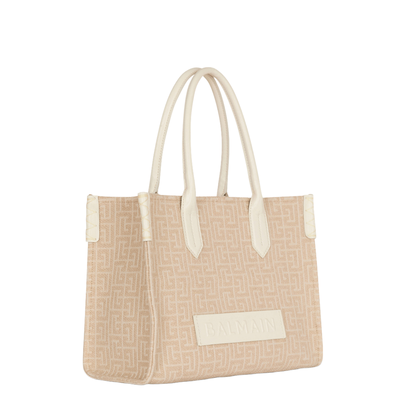 B-Army 36 Monogrammed Canvas Jacquard and Leather Tote Bag - Image 2