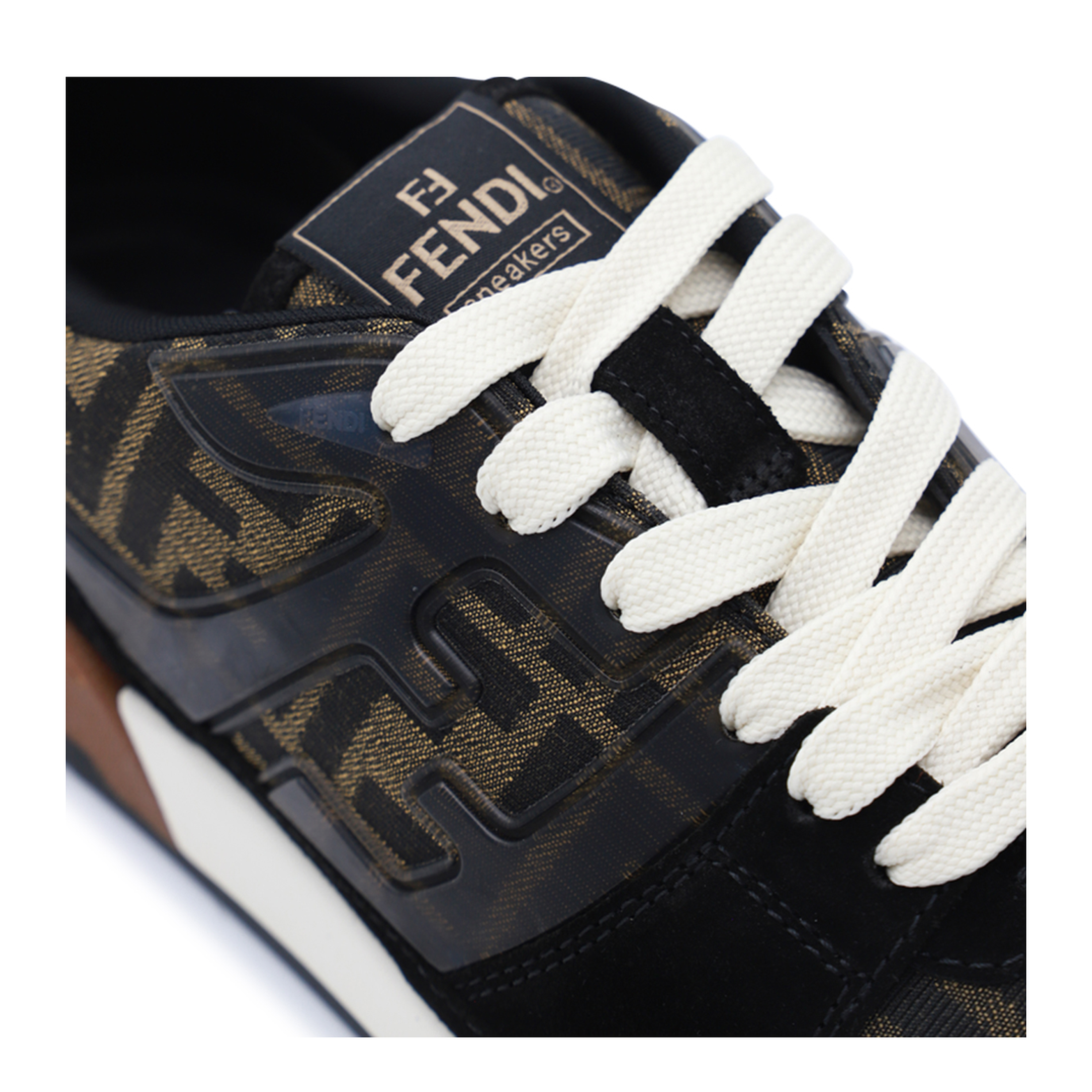 Match Sneaker in Black/Tabacco FF Jacquard - Image 6