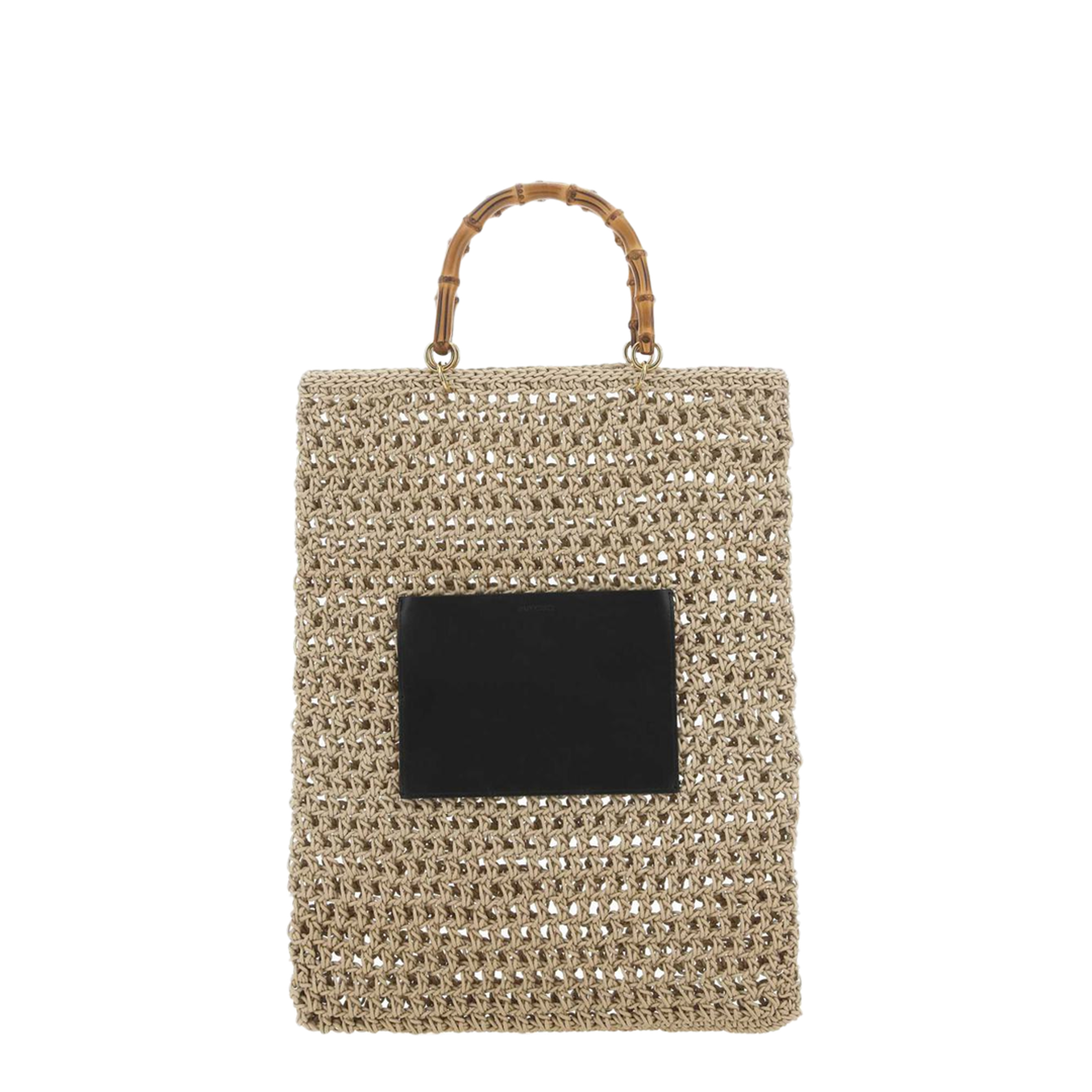 Beige Rope Medium Shopping Bag - Image 1