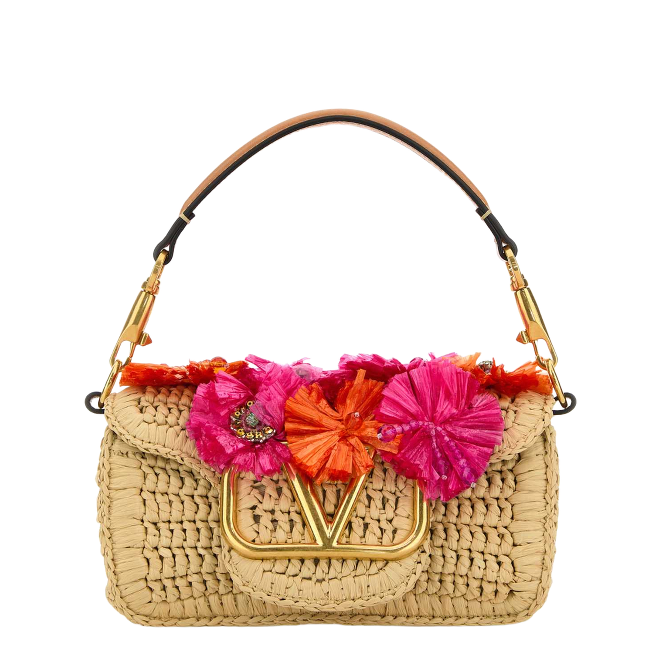 DeVain Small Embroidered Organza Shoulder Bag - Multicolor - Image 3