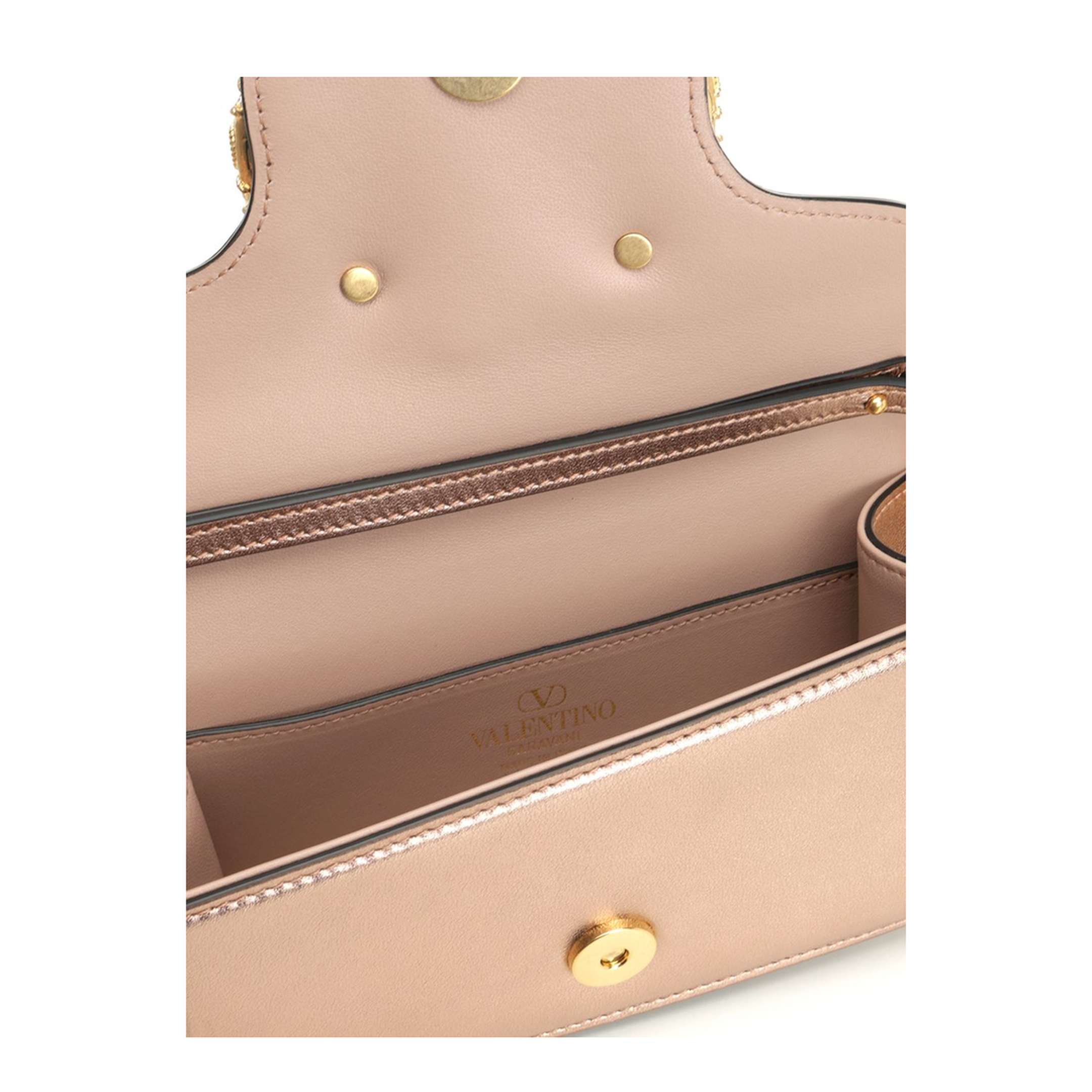 Jewel Logo Locò Small Calfskin Shoulder Bag - Rose Cannelle - Image 4