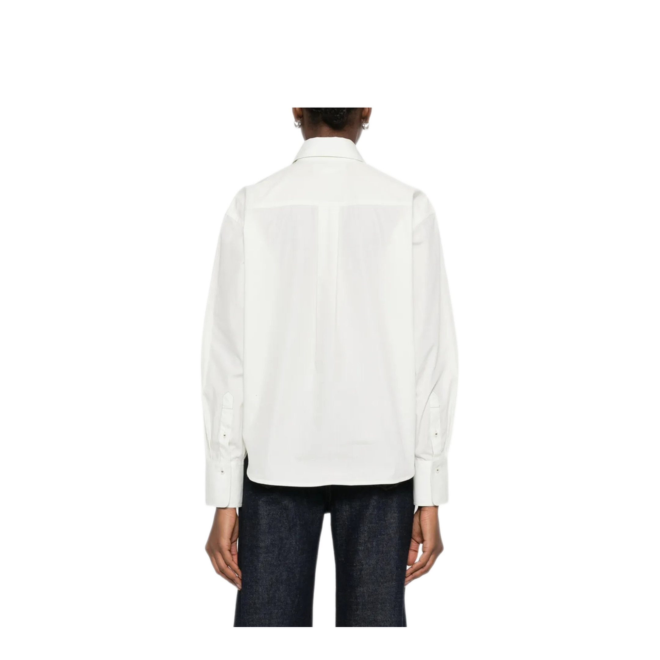 Embroidery Cropped Shirt - Image 4