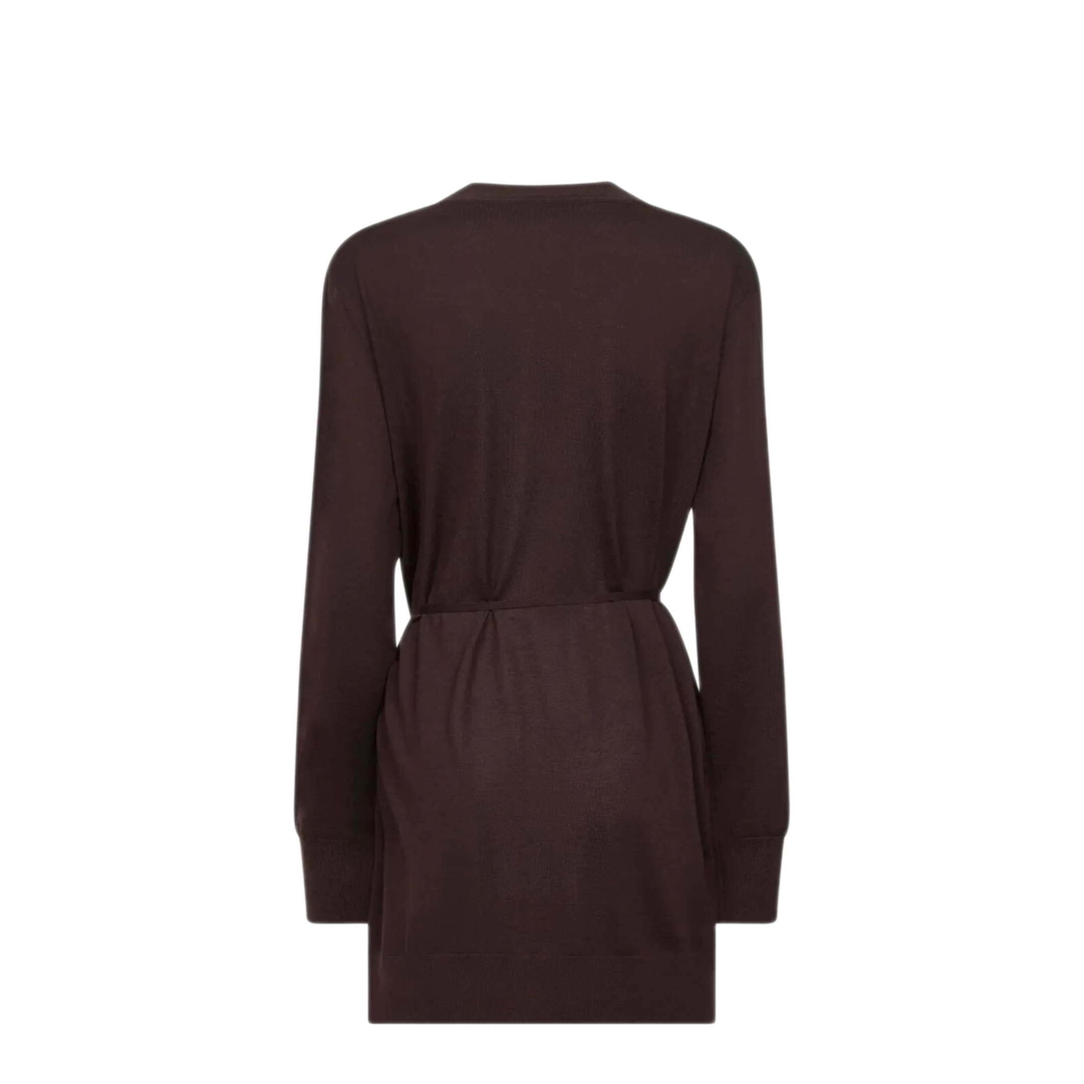 Tibati Long Cardigan With Thin Belt - Image 2