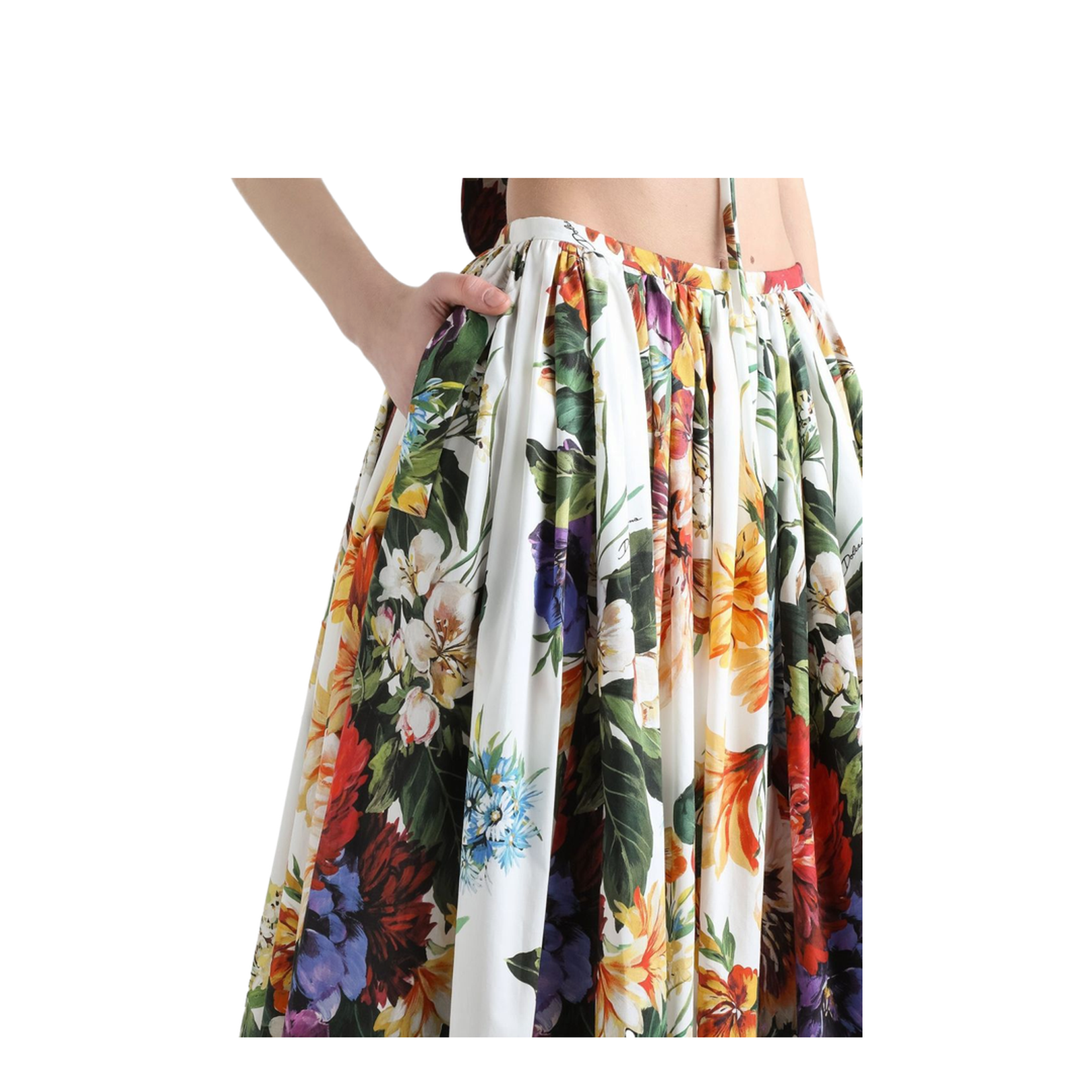 Floral Print Midi Skirt - Image 4