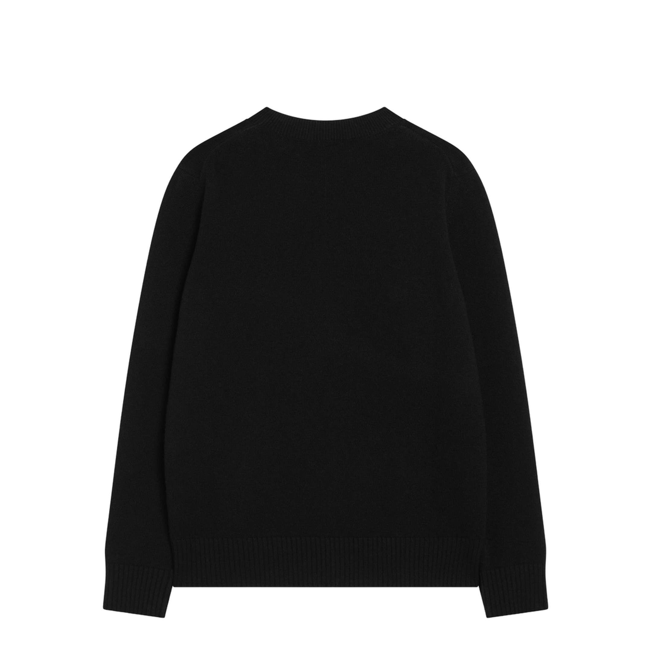 Black Wool and Cashmere Sweater - Image 2