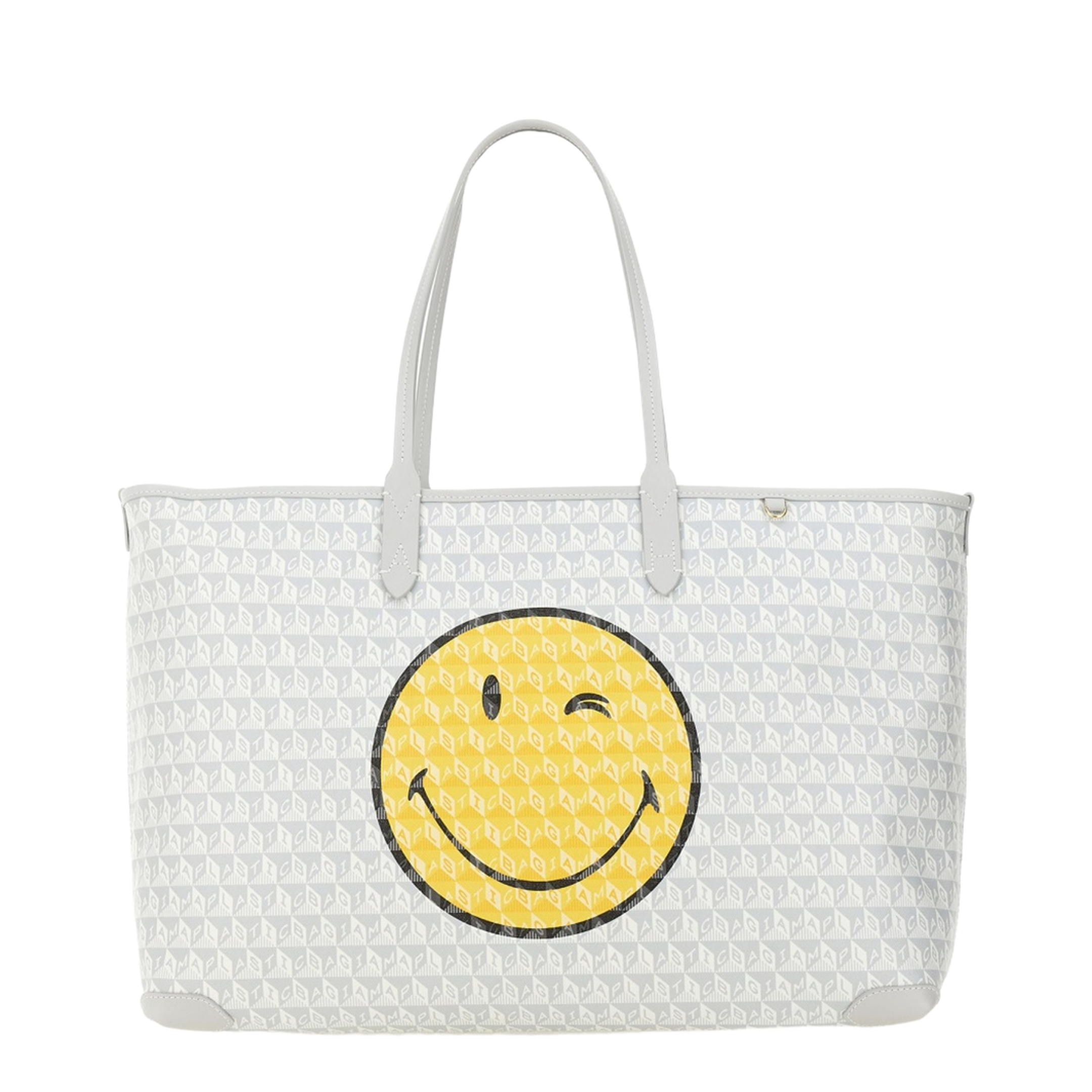 I Am A Plastic Bag Wink Zipped Tote - Frost - Image 1