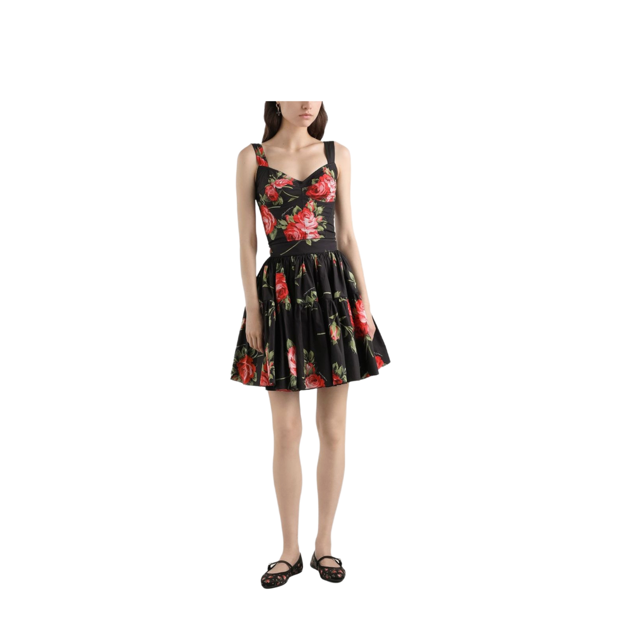 Miniskirt with Bouquet Print - Image 2