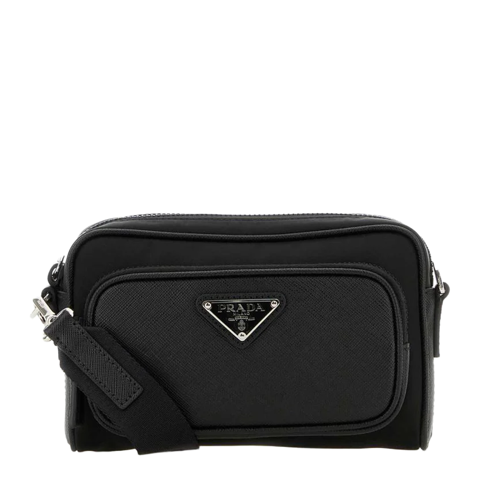 Re-Nylon Small Nylon Crossbody - Black - Image 1