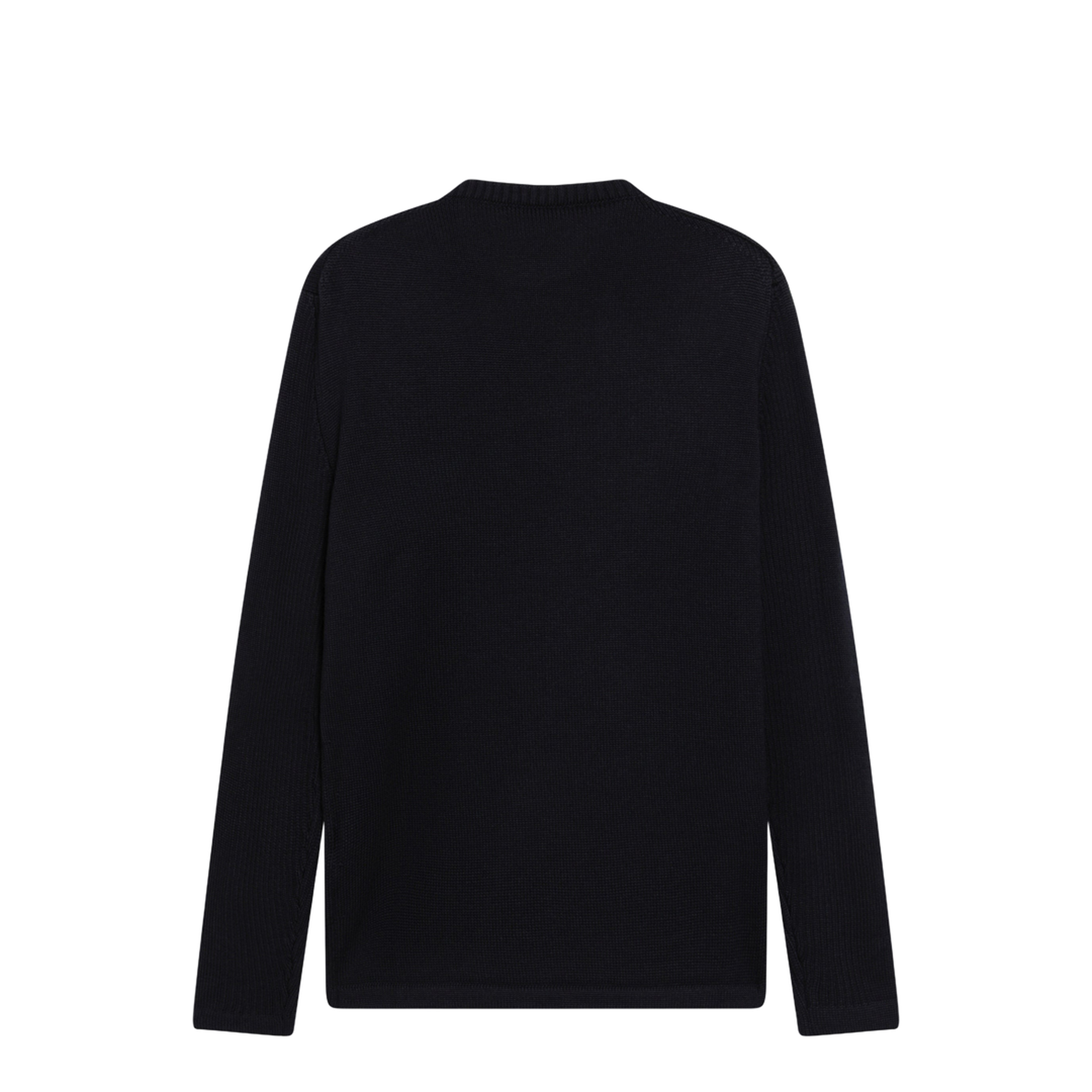 Blue Wool Sweater with Re-Nylon Pocket - Image 2