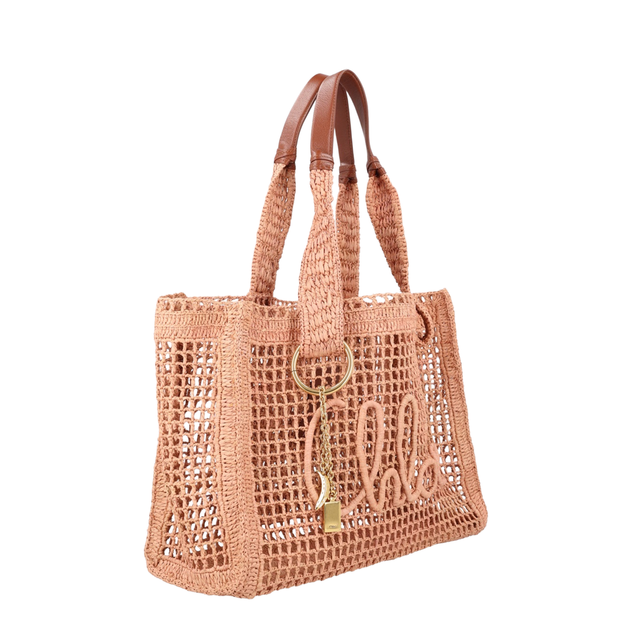 Summer Banana Raffia Tote Bag - Summery Beige - Image 3