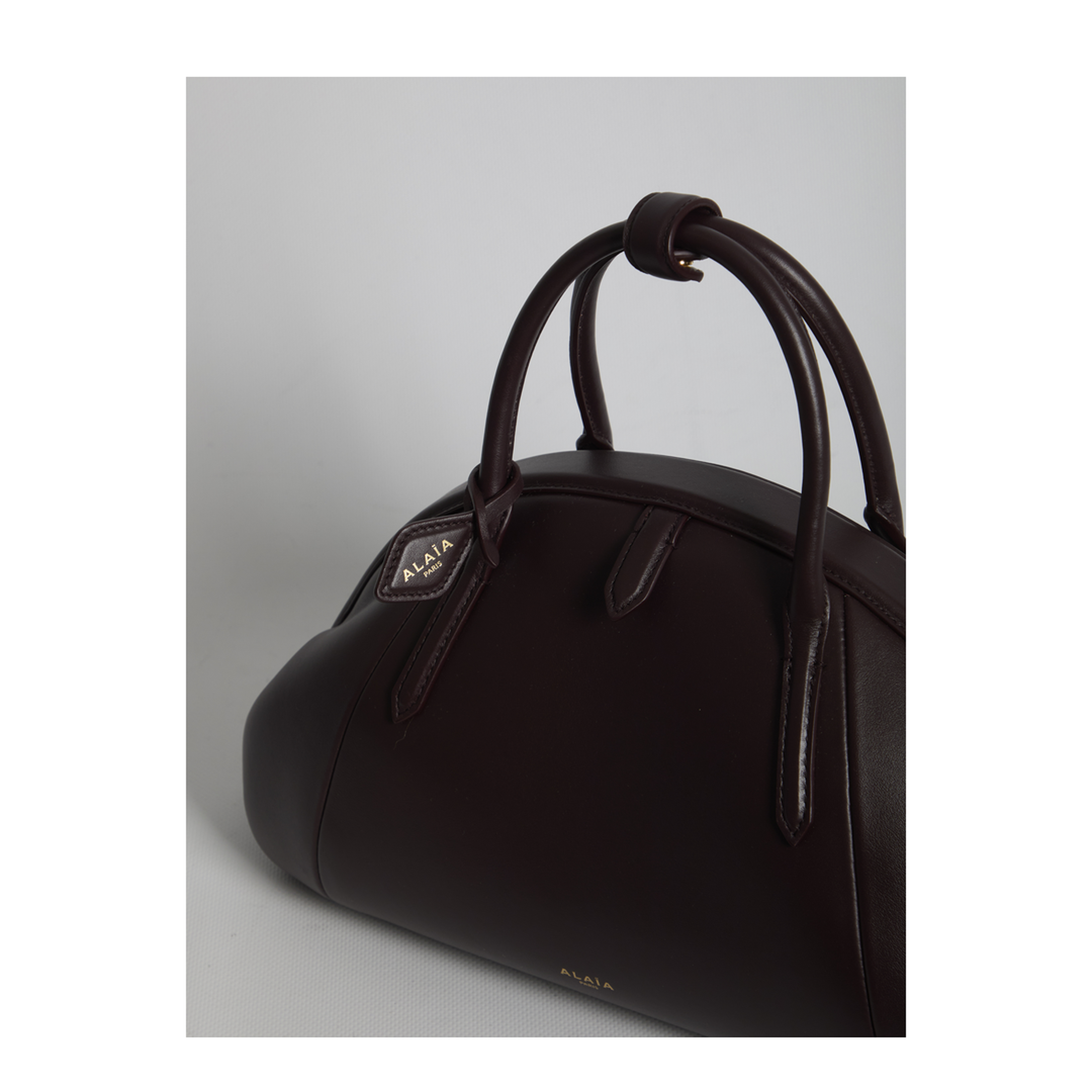 Purse Medium Calfskin Top Handle Bag - Burgundy - Image 4