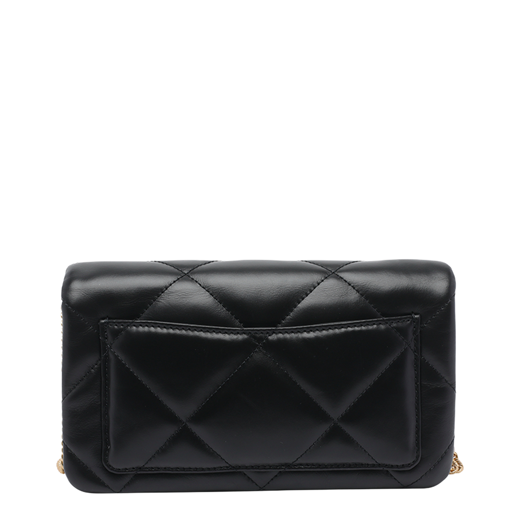 Kira Charm Diamond Quilt Chain Wallet Bag - Image 3