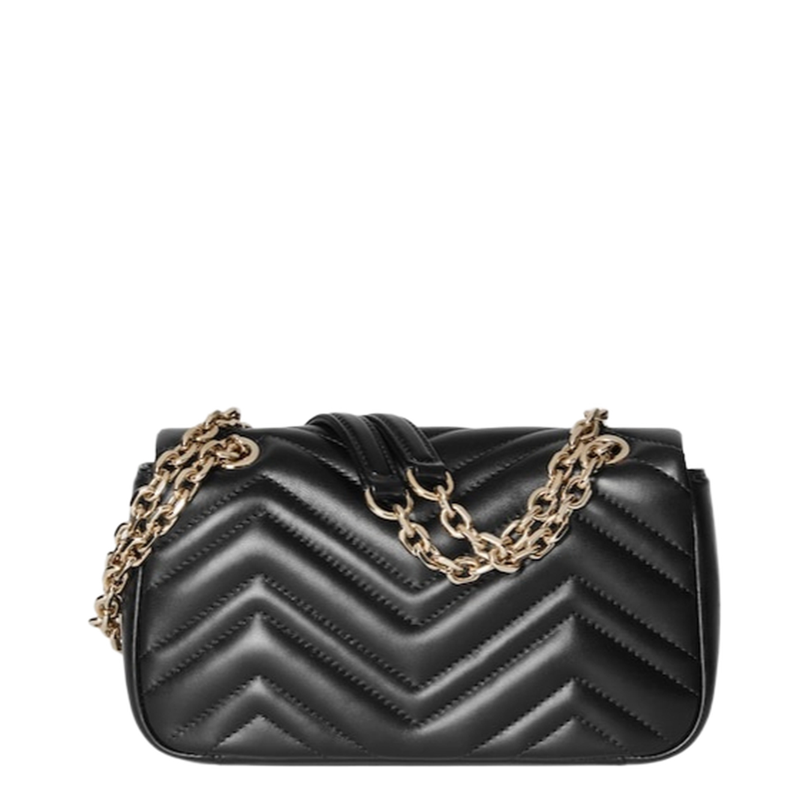Small Shoulder Bag Black Leather - Image 3
