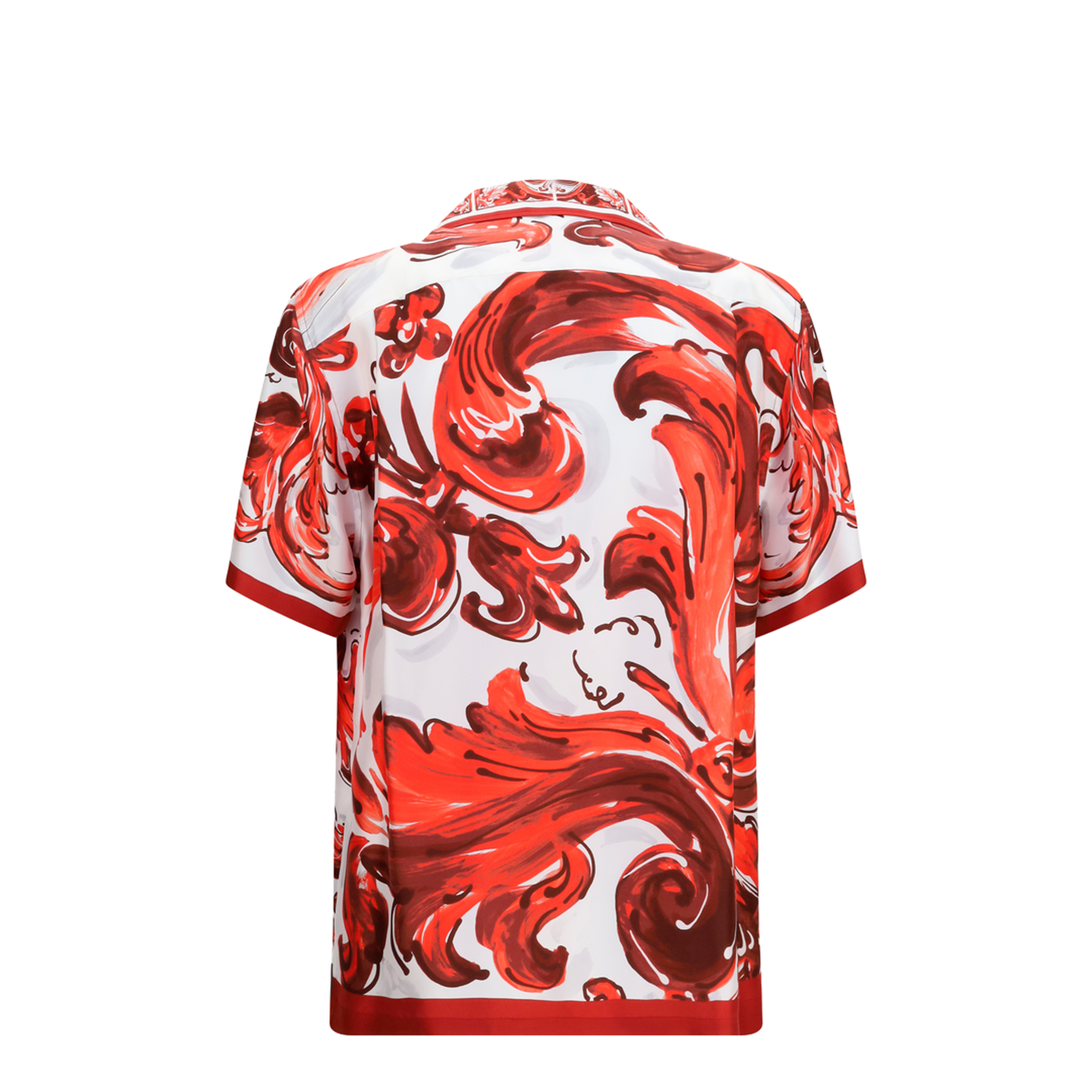 Maiolica Print Hawaii Shirt in Silk Twill - Image 2