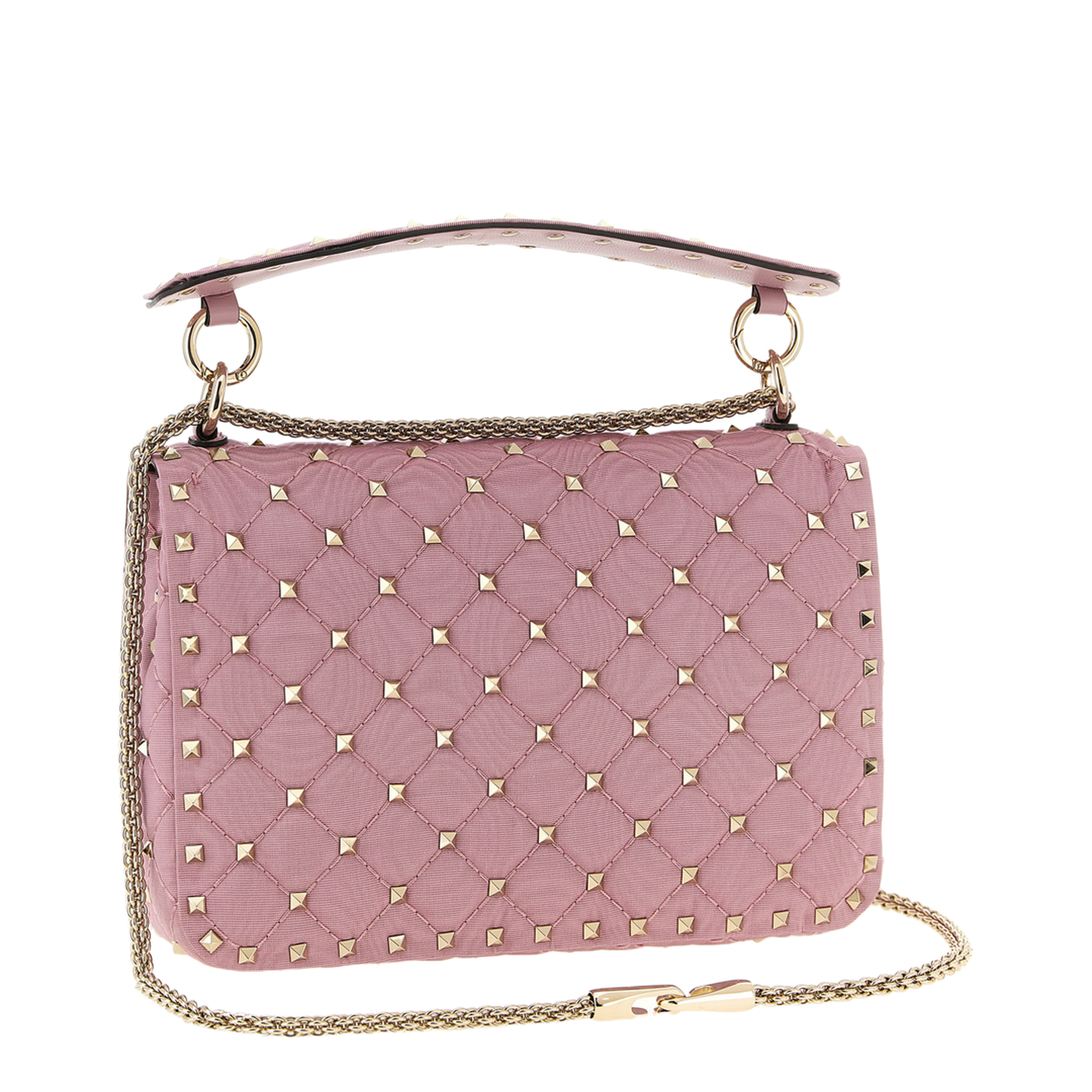 Rockstud Spike Shoulder Bag - Pink - Image 2