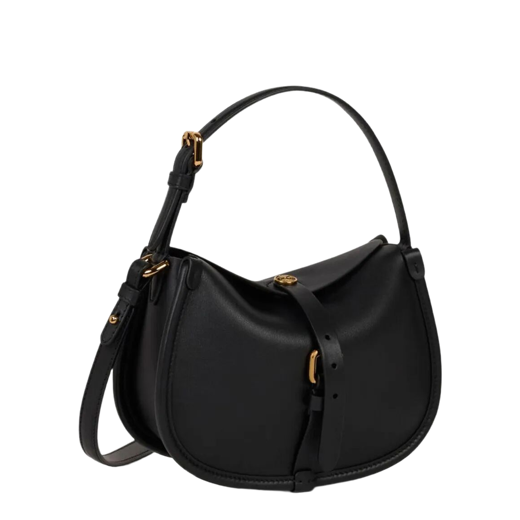 Pony Small Calfskin Crossbody - Black - Image 4
