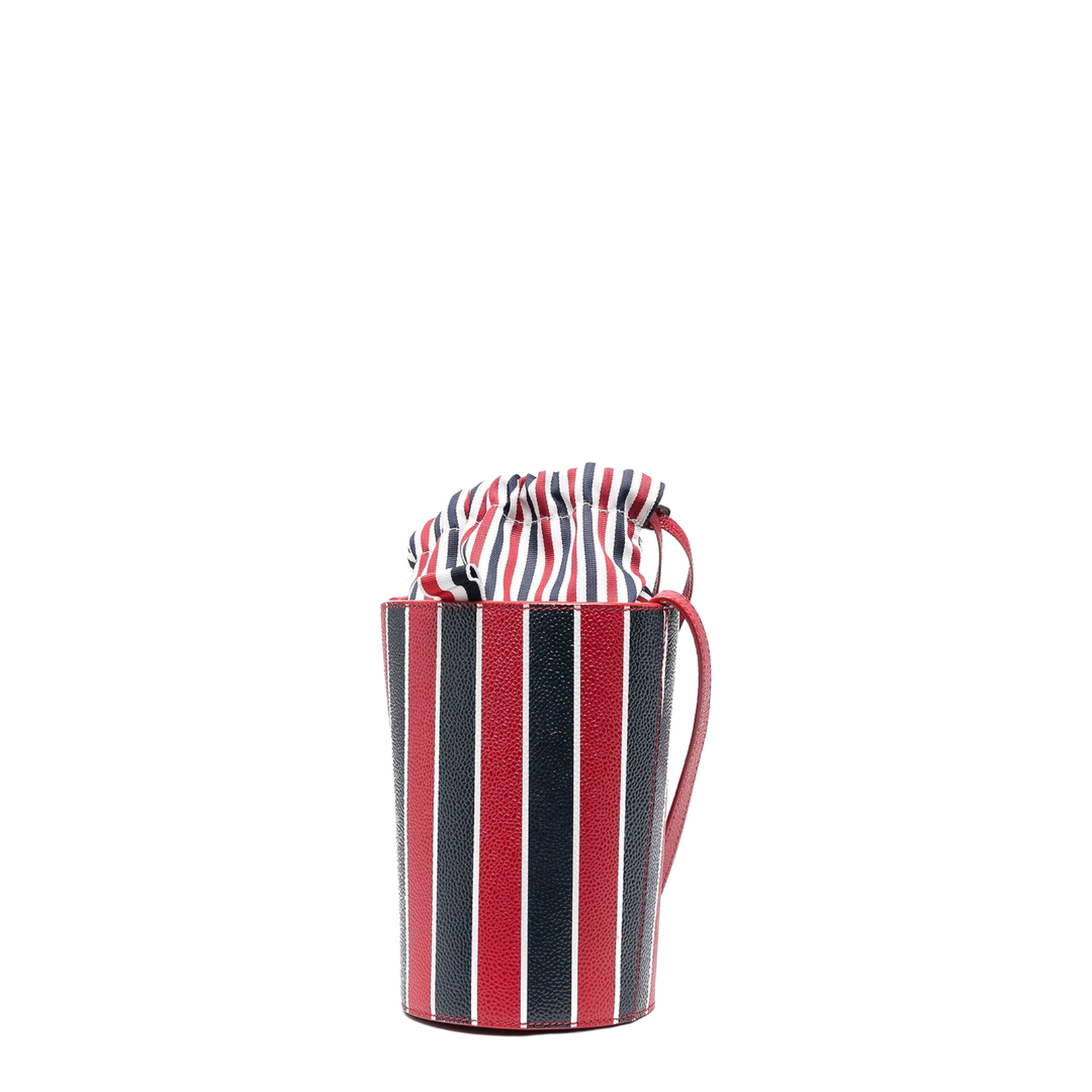 Printed Leather Mini Bucket Bag - Image 3