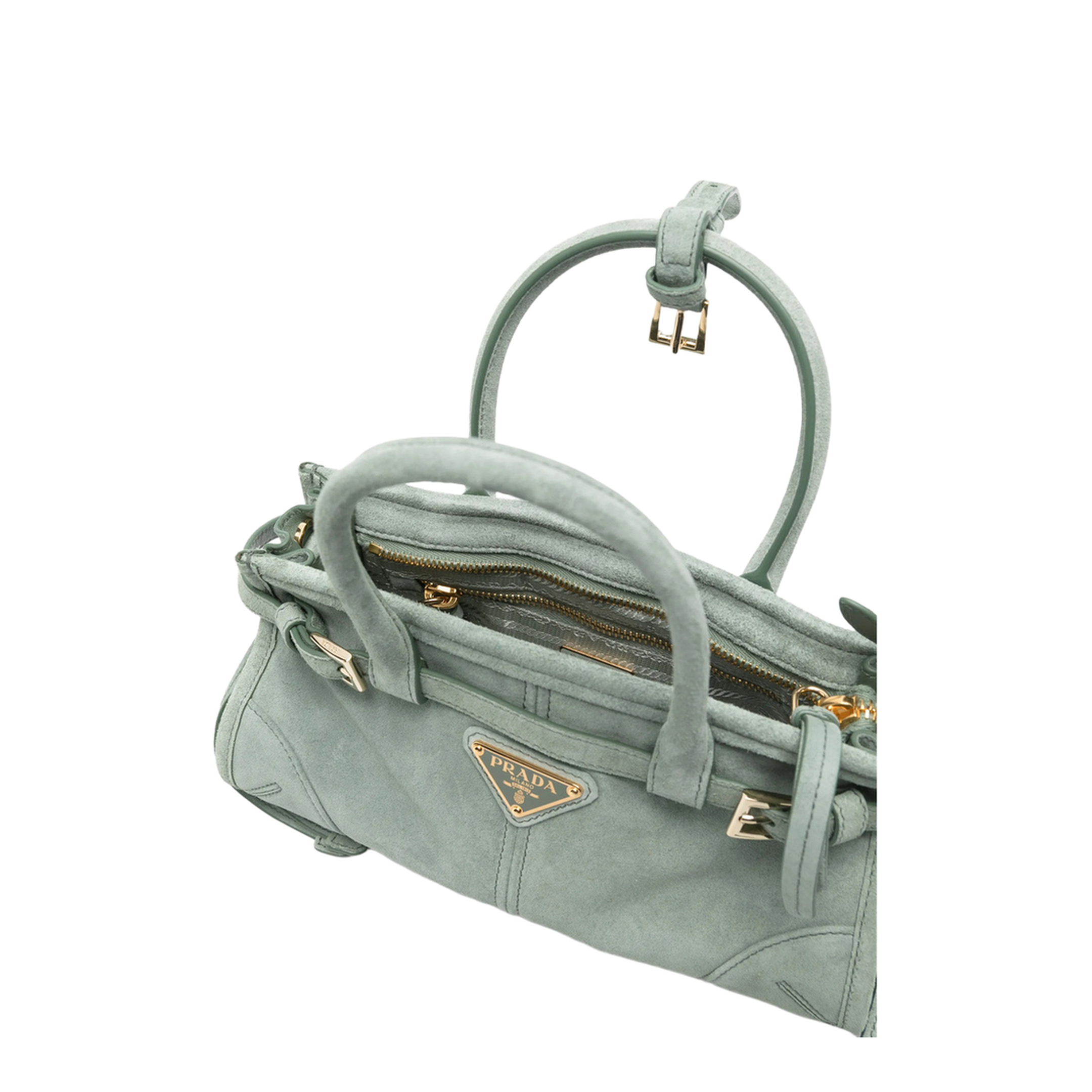 Bonnie Mini Suede Handbags - Sea Green - Image 3