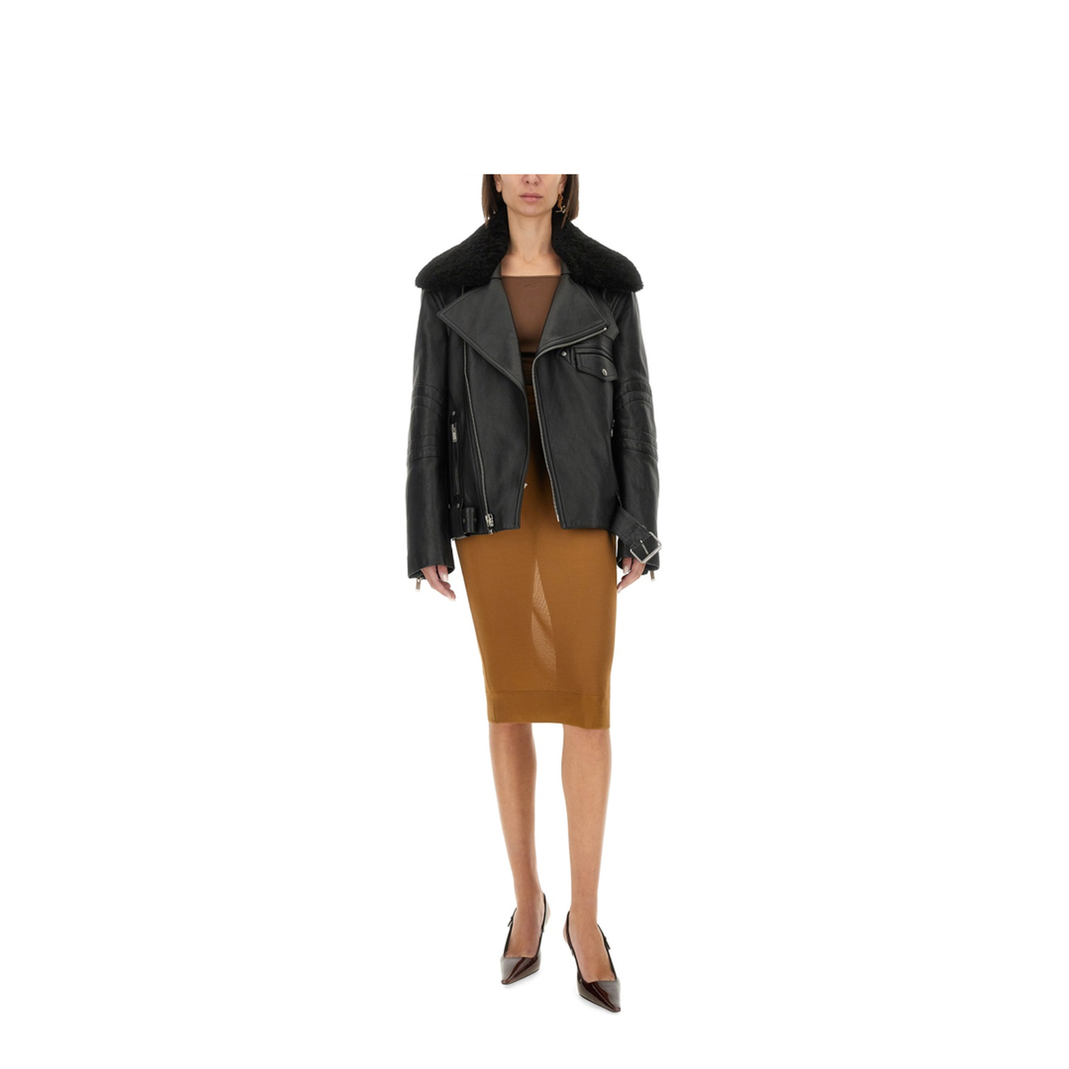 Leather Biker Jacket - Image 2