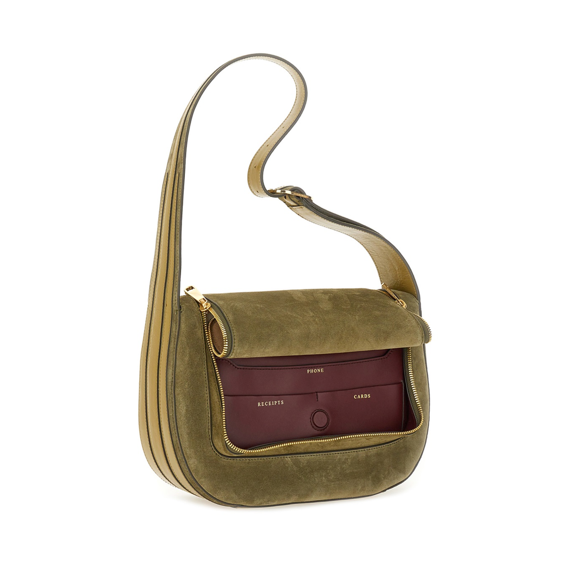 Vere Shoulder Bag Suede - Bonsai Green - Image 3