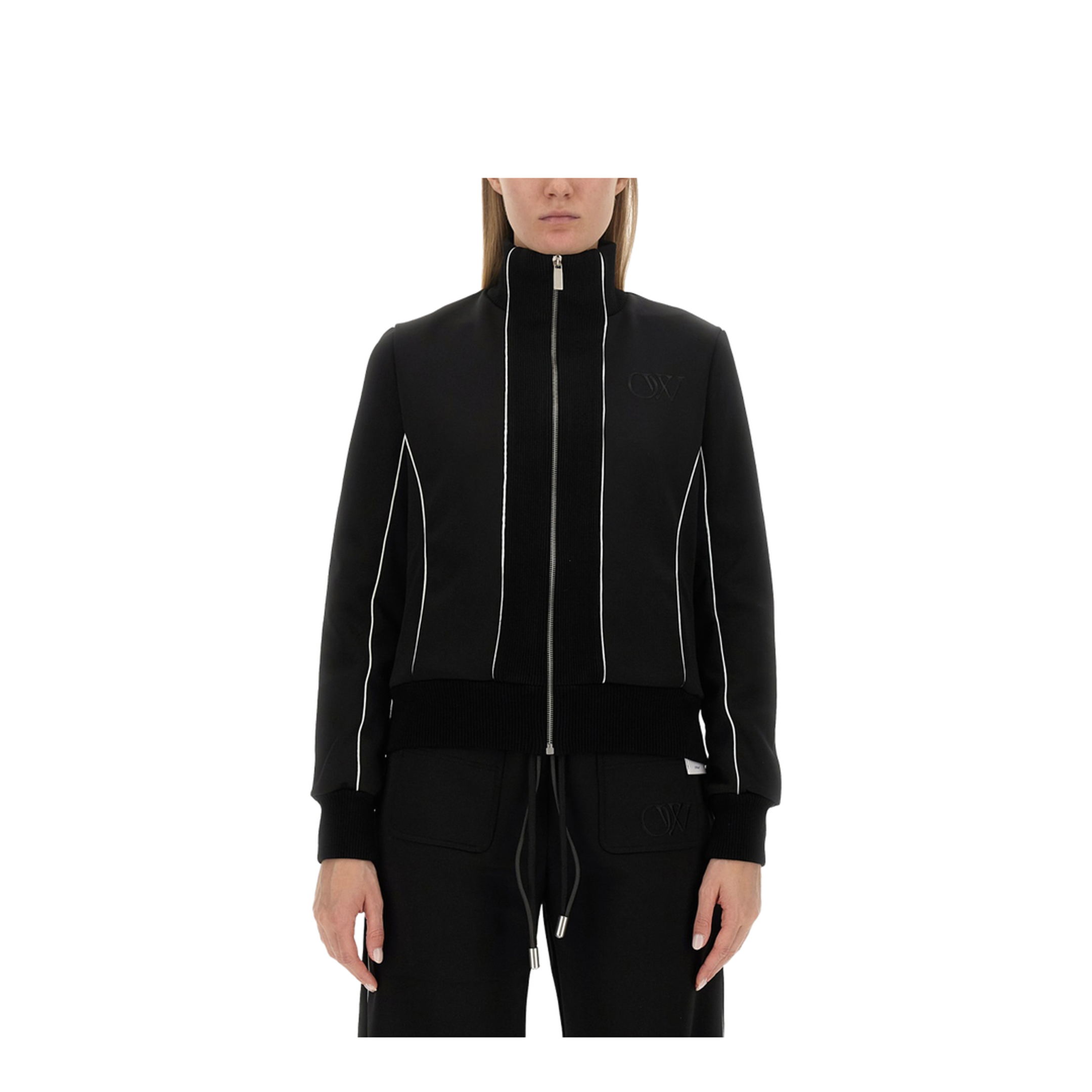 Fitted Track Jacket Black - Image 1