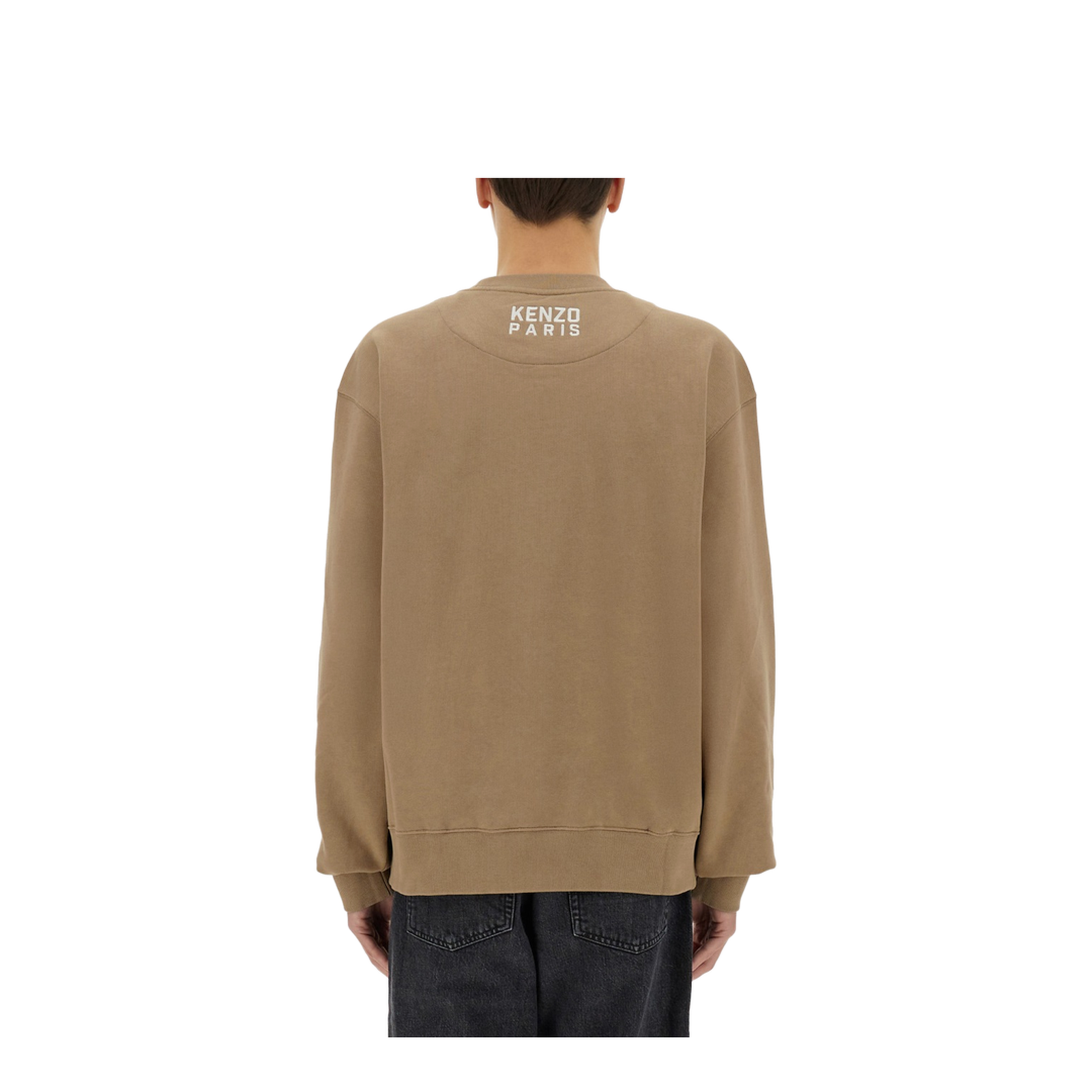 Happy Tiger Embroidered Sweatshirt in Cotton - Image 3