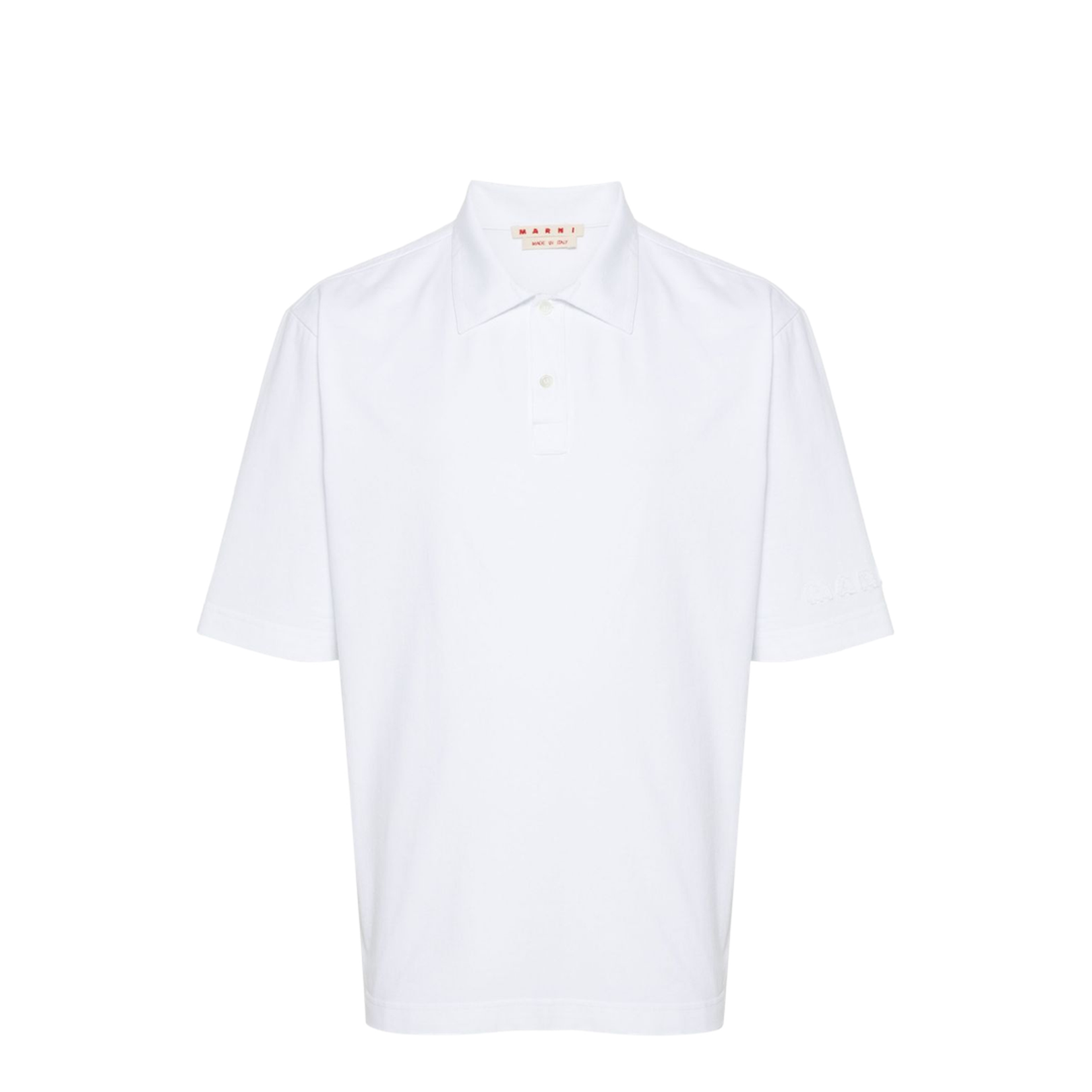 White Organic Cotton Polo - Image 1