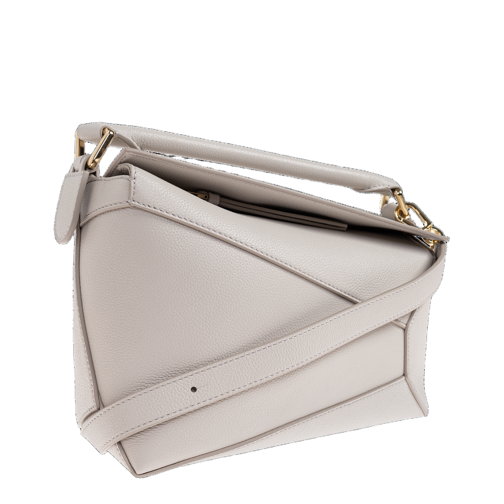 Puzzle Small Handbag White - Image 4