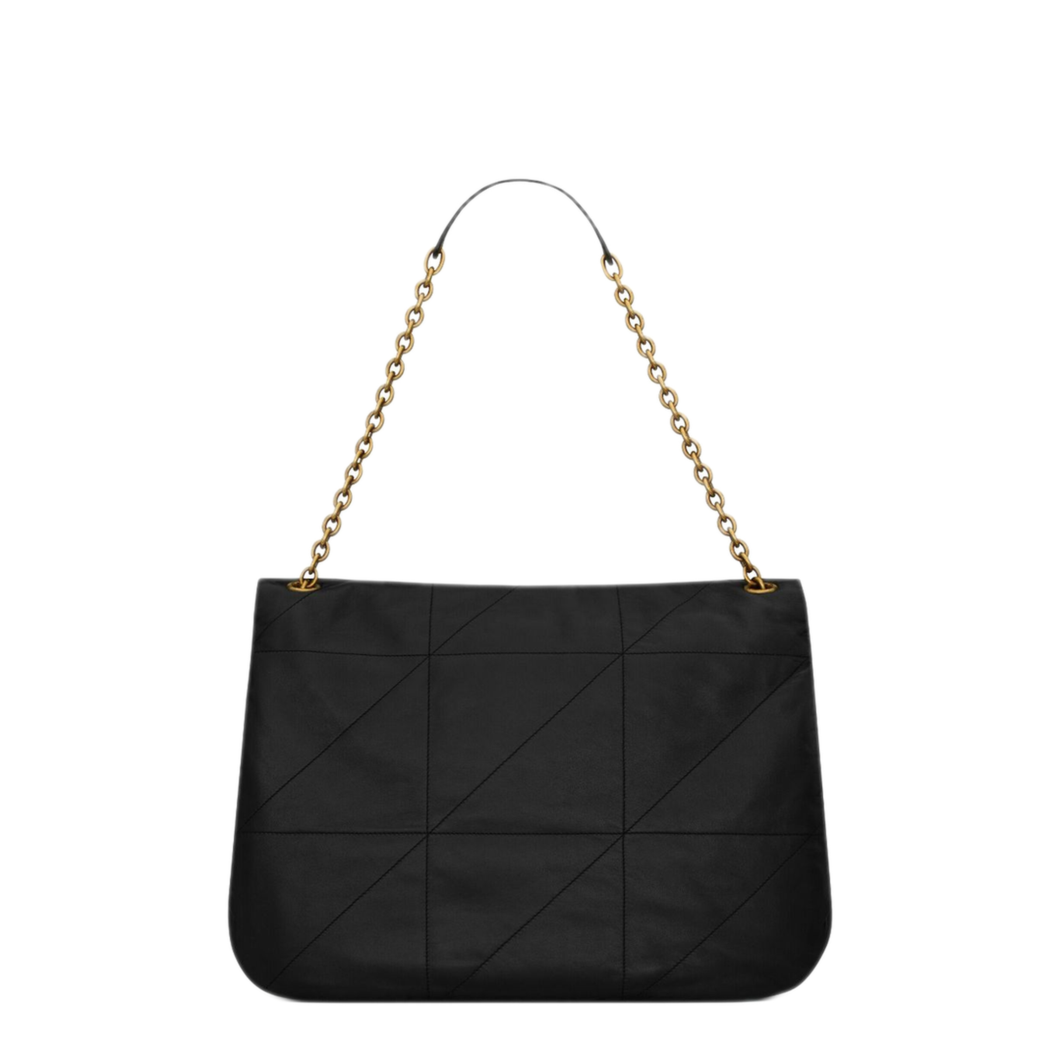 Jamie Maxi Lambskin Shoulder Bag - Black - Image 3