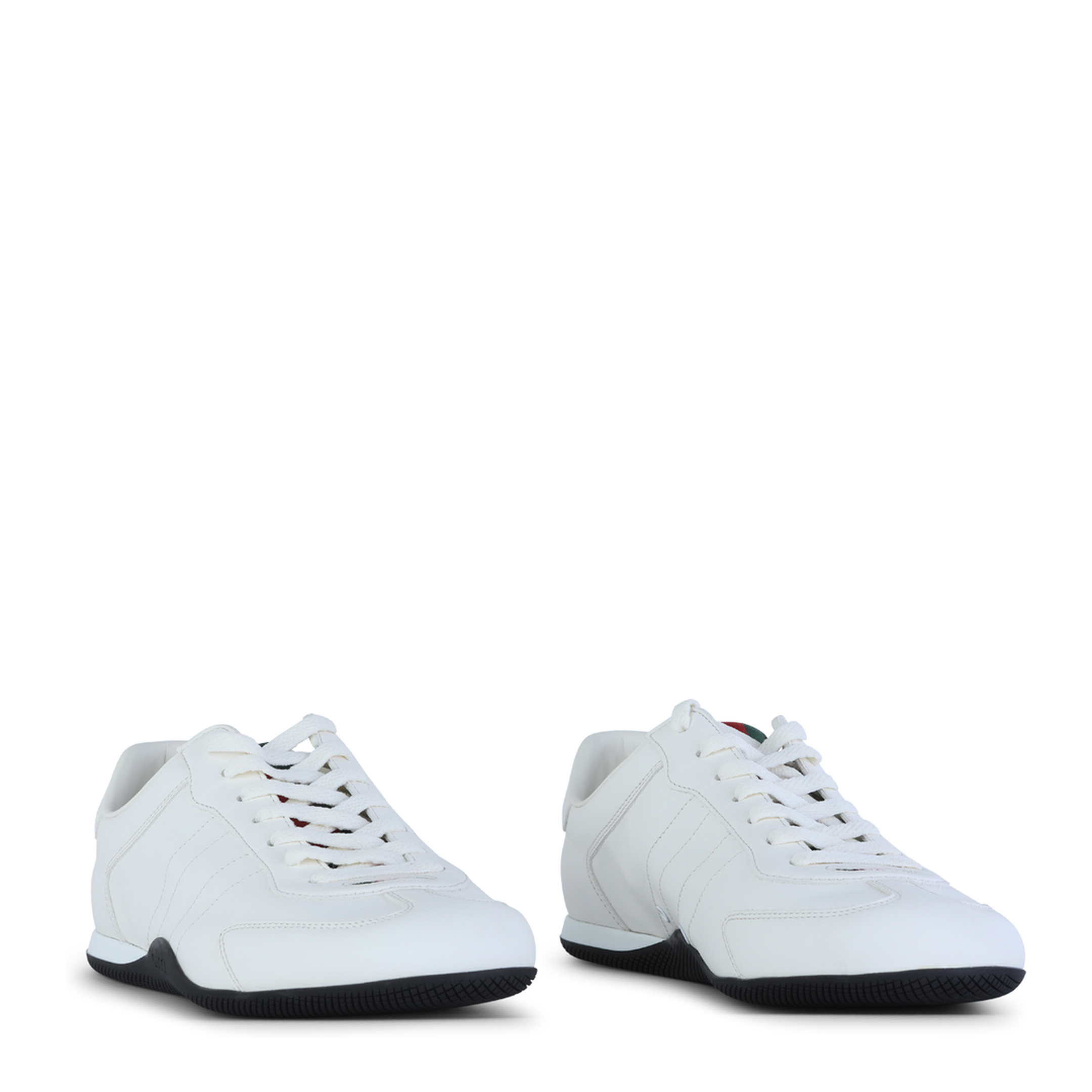 Shift Trainers in White Leather - Image 4