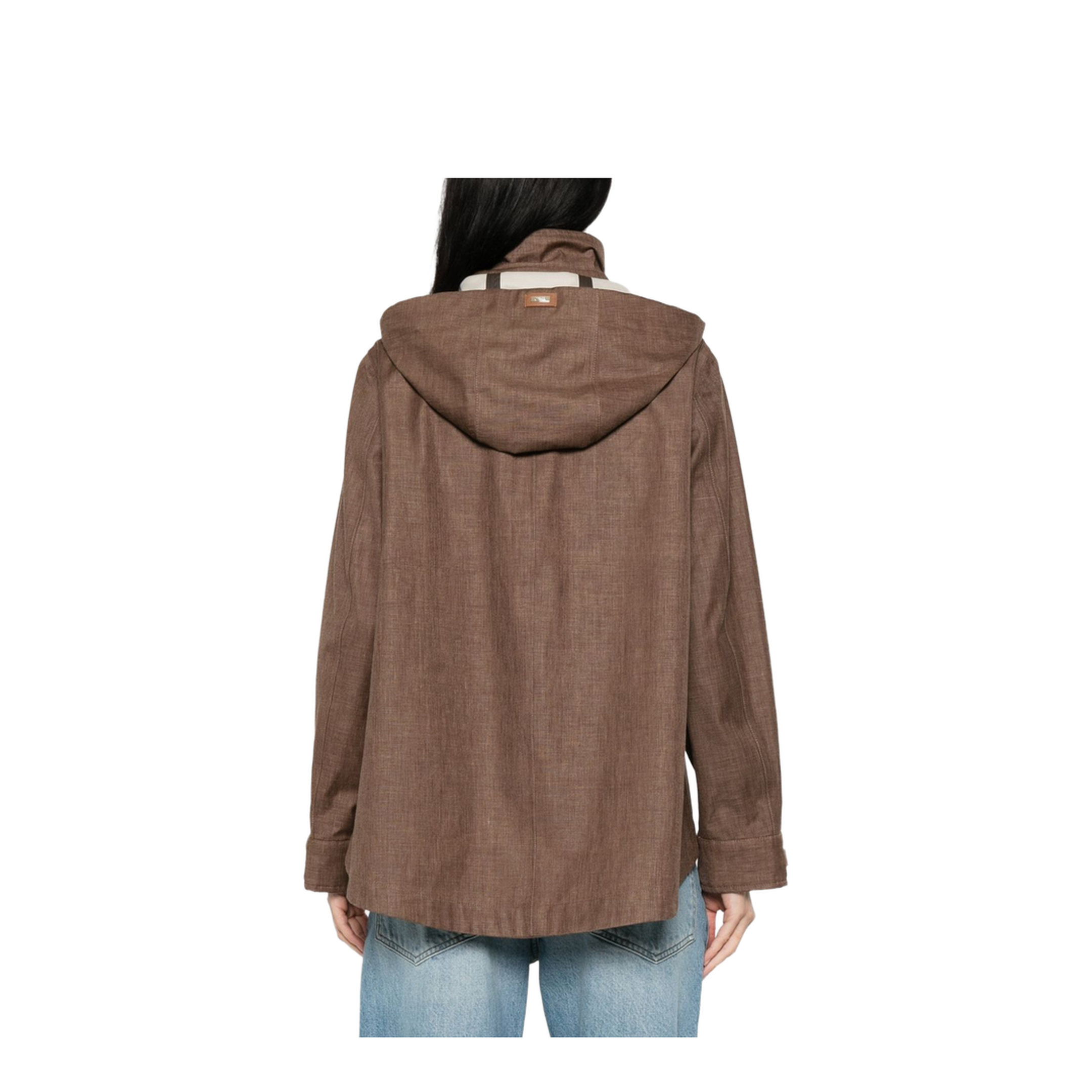 Leather Brown Coat - Image 5