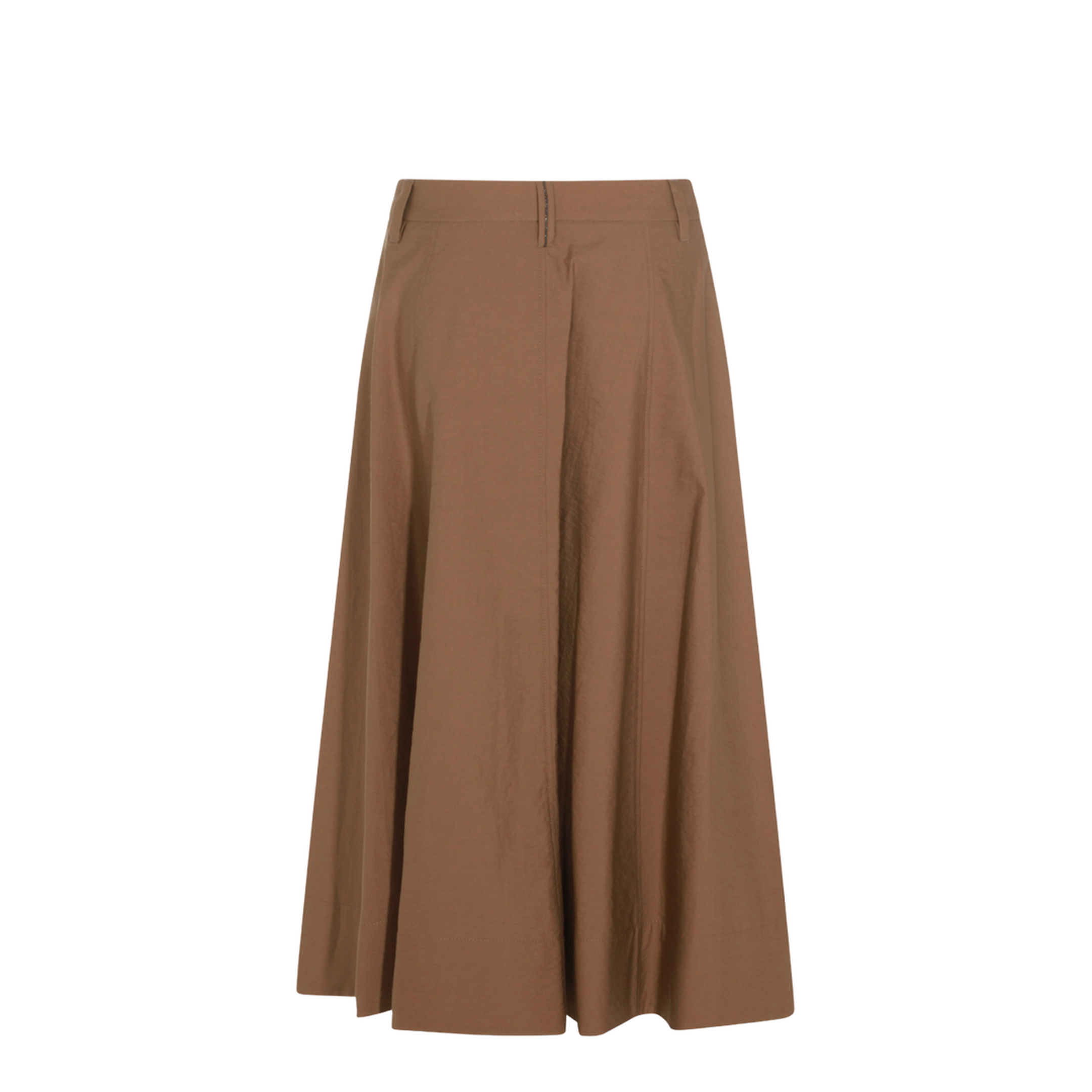 Women's Cotton Skirt Brown - Image 4