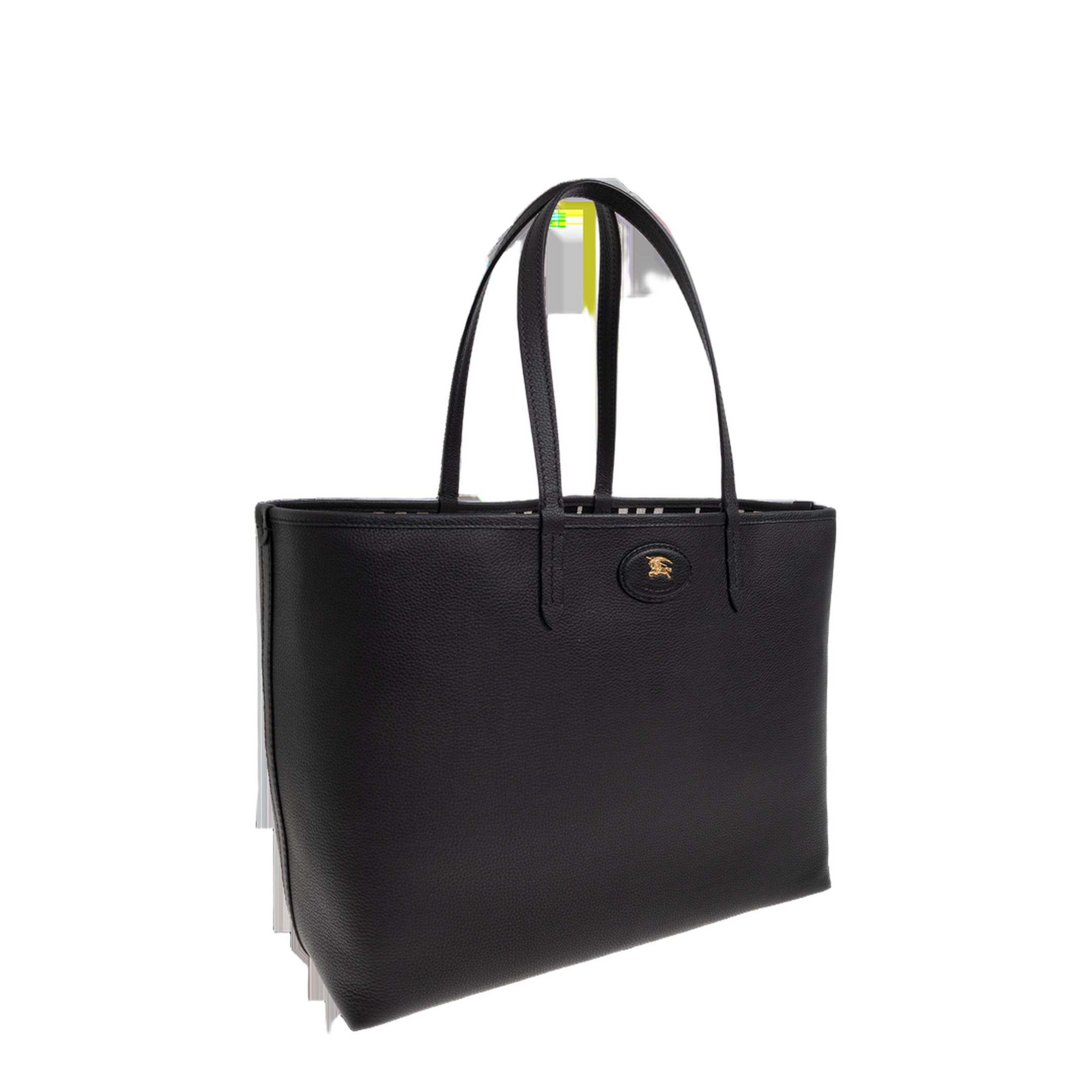 Bloomsbury Medium Calfskin Tote Bag - Black/Calico Beige - Image 4
