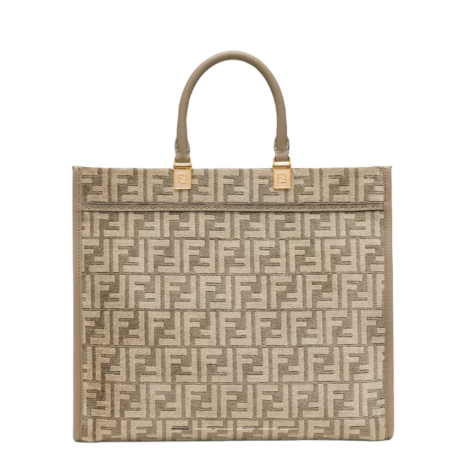 Sunshine Medium Canvas Shopper Bags - Beige - Image 1